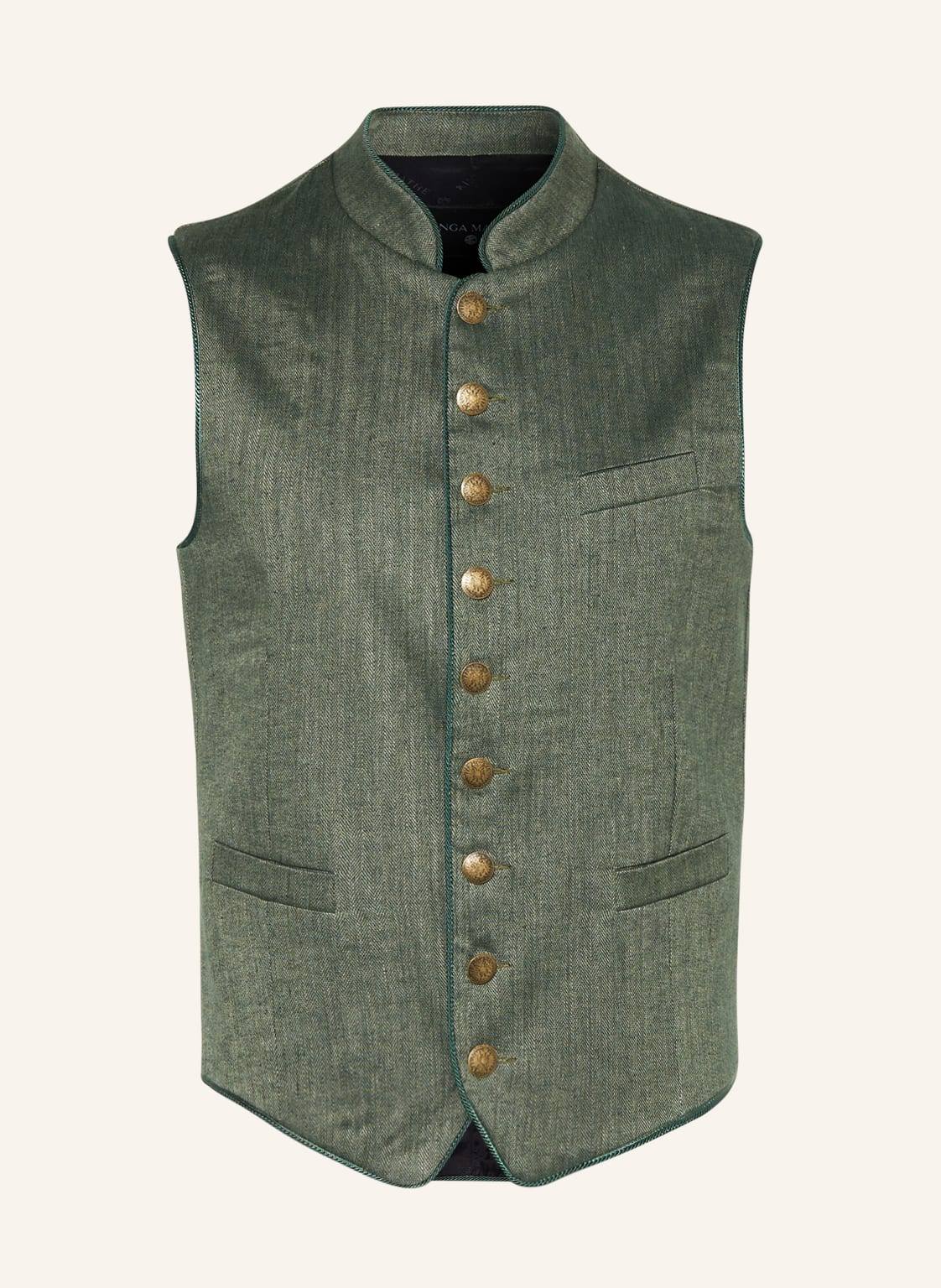 Image of Kinga Mathe Trachtenweste Nick Mit Leinen gruen