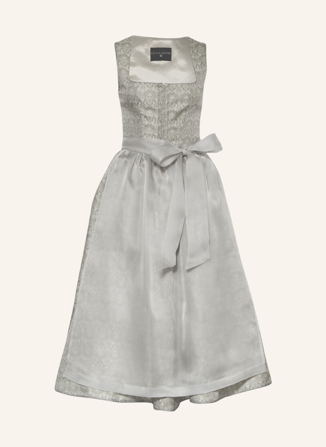 Image of Kinga Mathe Dirndl Senise Mit Seide grau