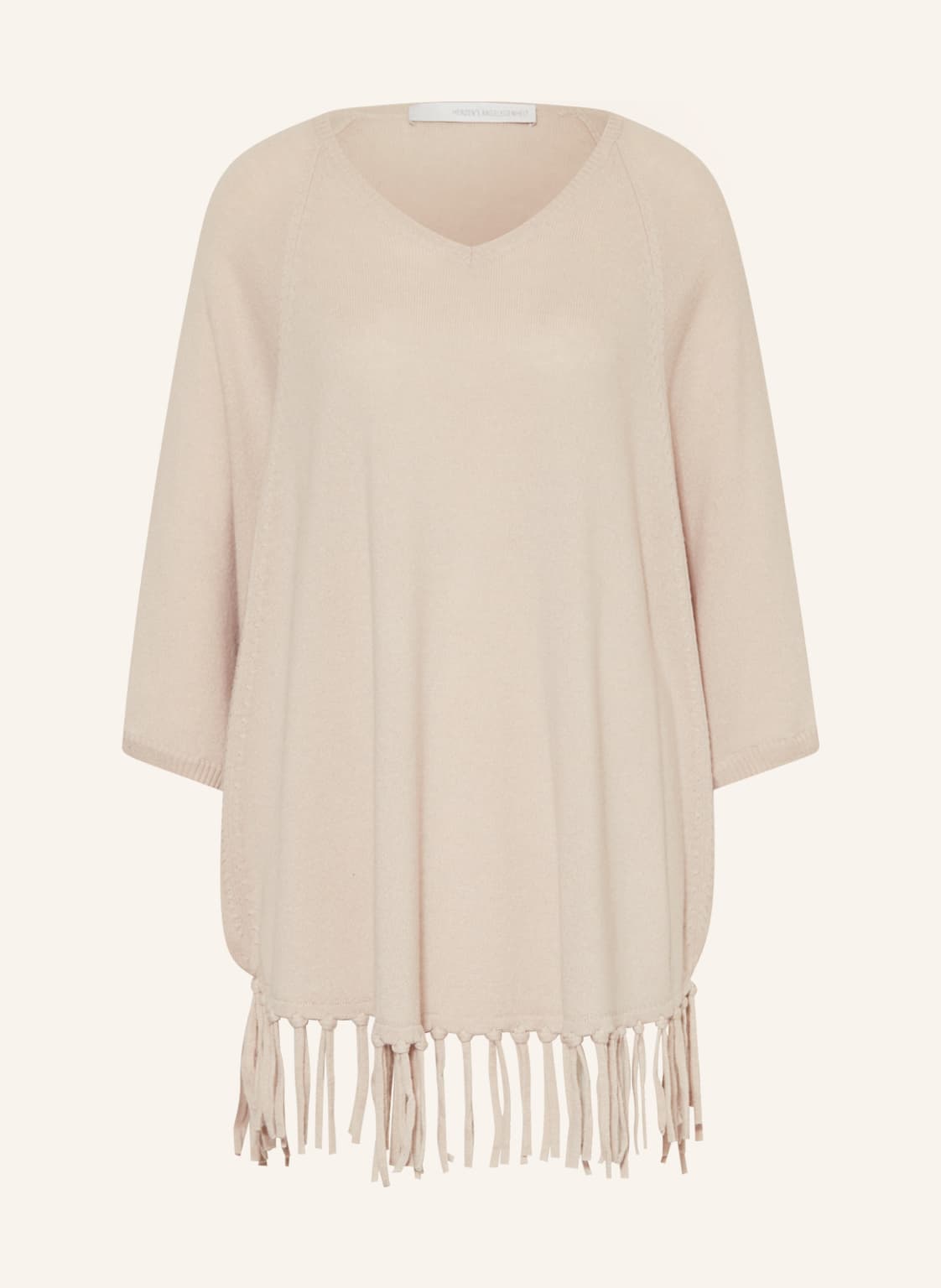 Image of Herzen's Angelegenheit Poncho Mit Cashmere beige