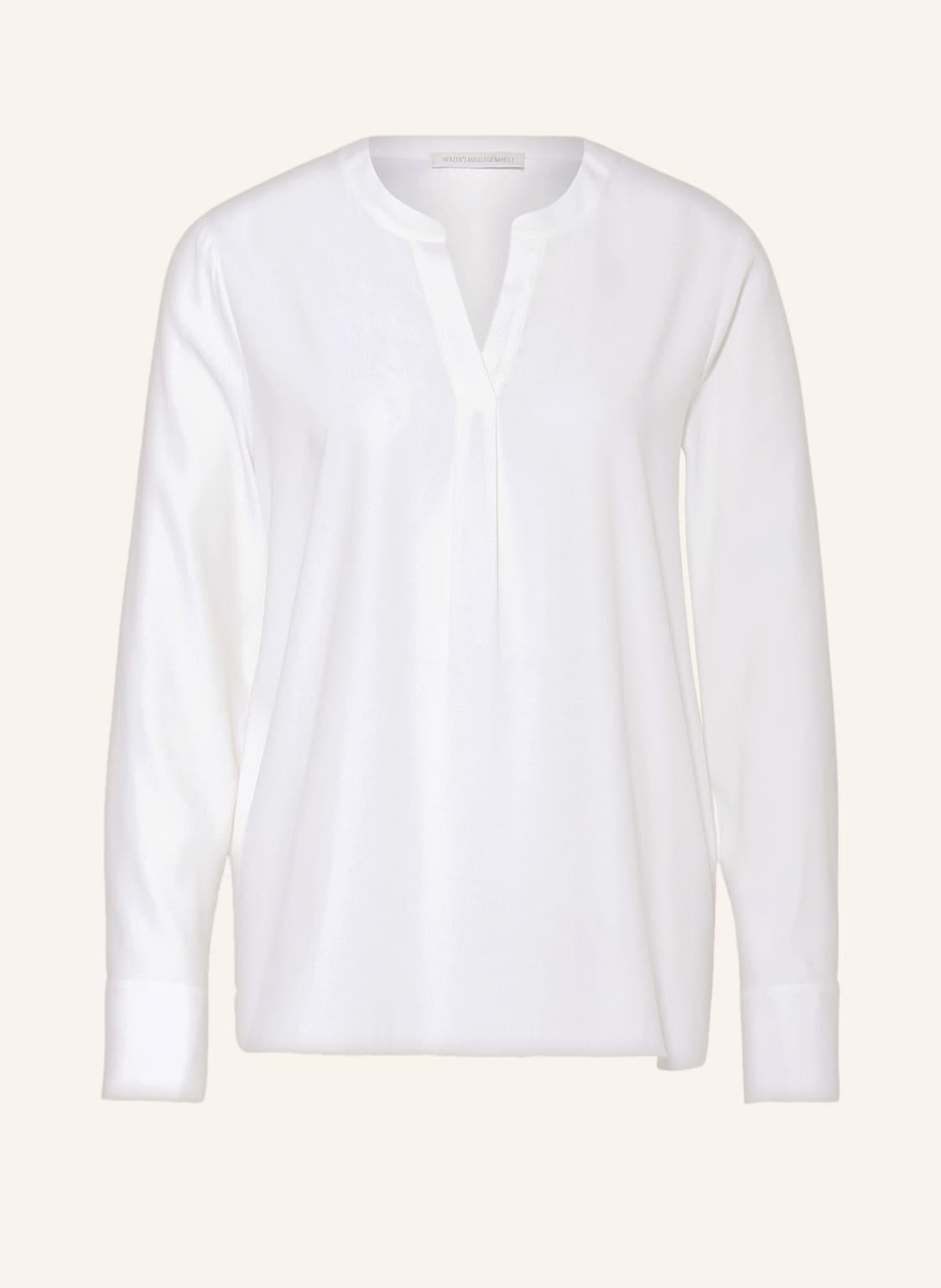Image of Herzen's Angelegenheit Blusenshirt Aus Satin weiss