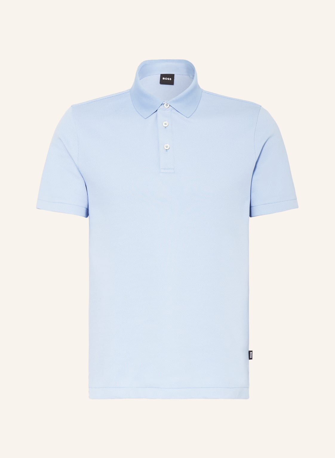 Image of Boss Piqué-Poloshirt Pitton blau