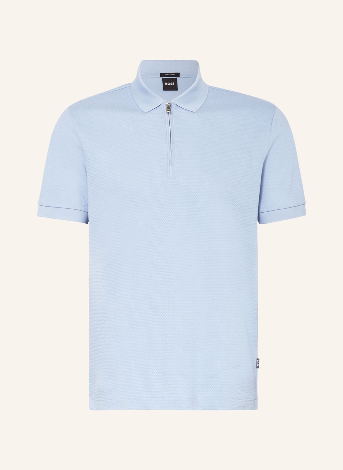 Image of Boss Jersey-Poloshirt Paras blau