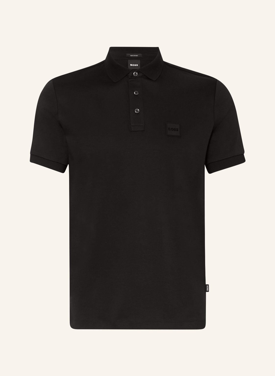 Image of Boss Jersey-Poloshirt Parlay schwarz