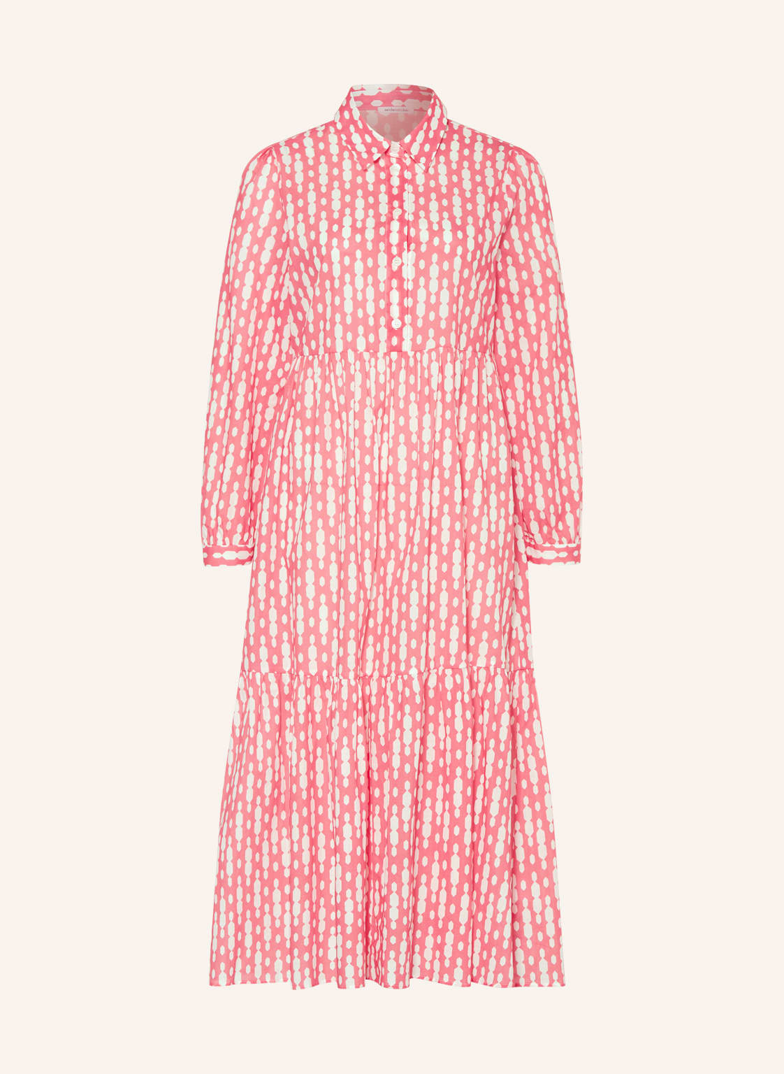 Image of Seidensticker Kleid Mit Volants pink