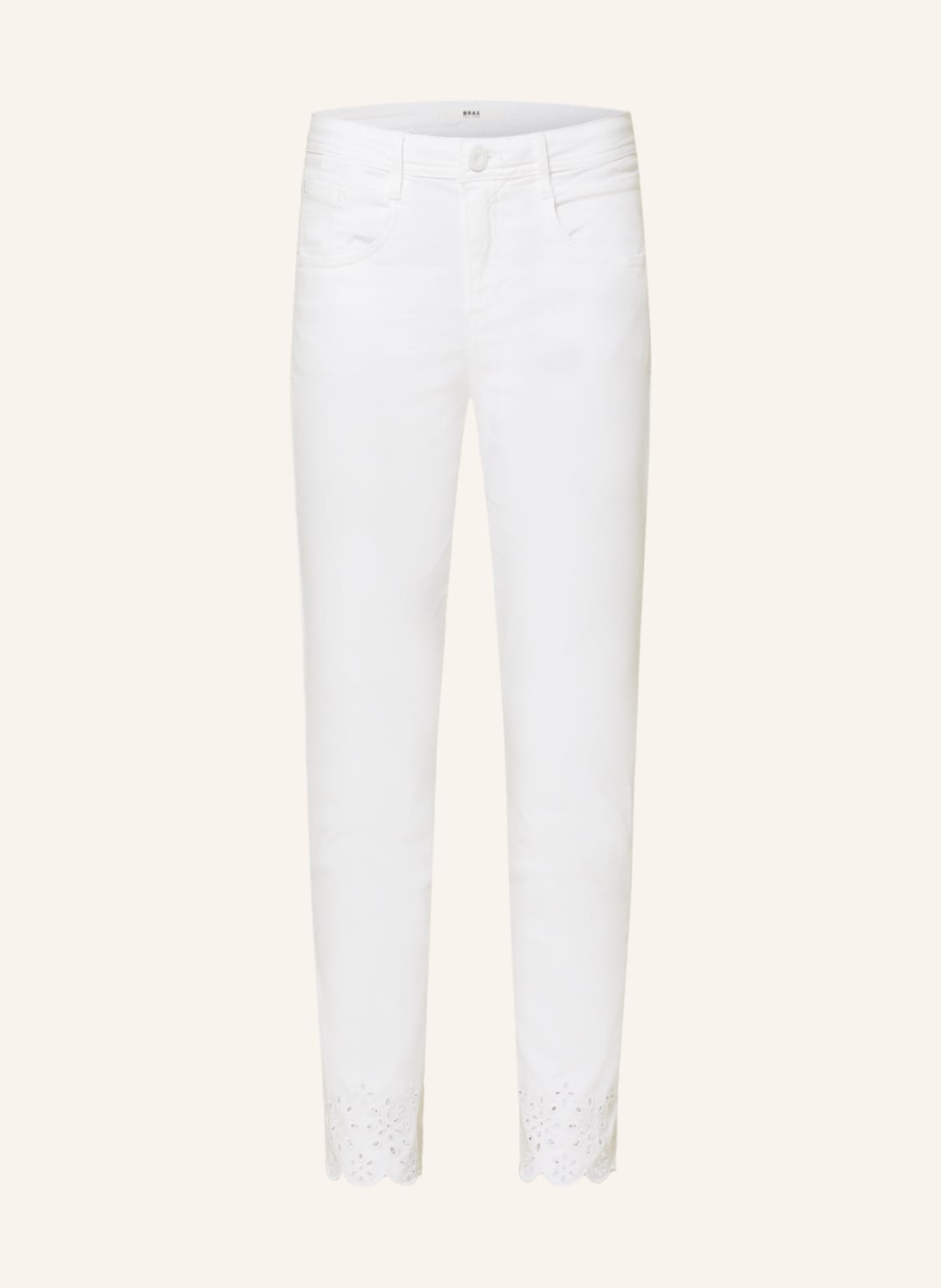 Image of Brax Jeans Shakira S Mit Lochspitze weiss