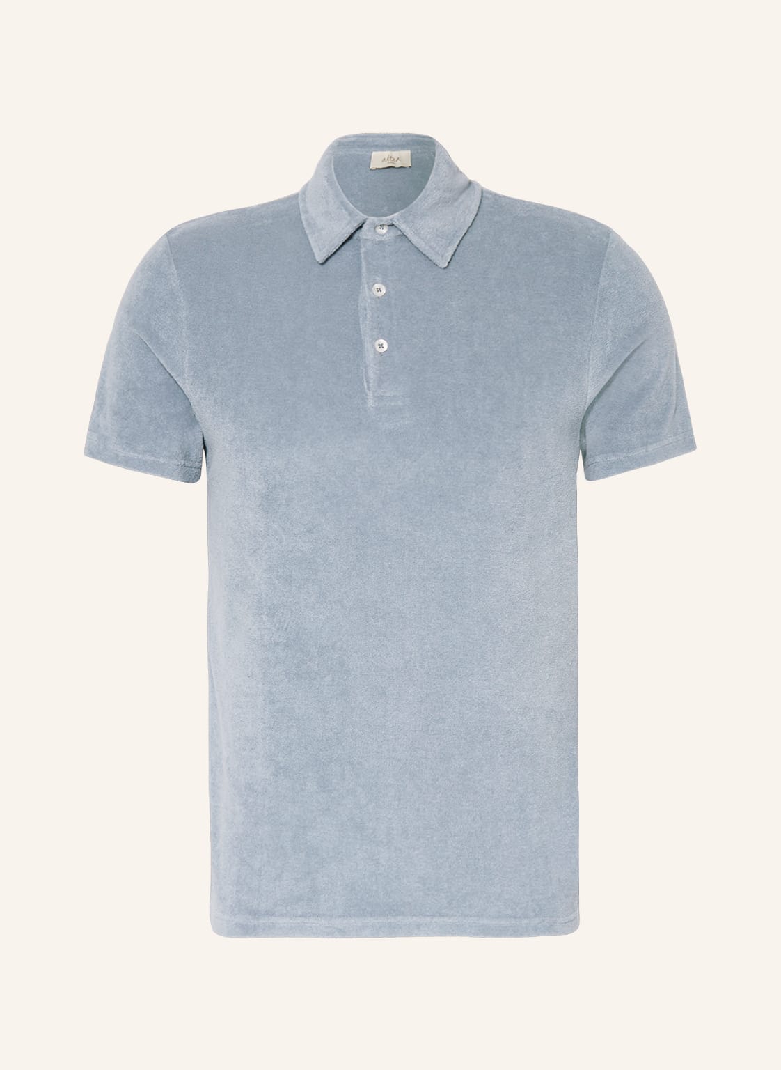 Image of Altea Frottee-Poloshirt blau