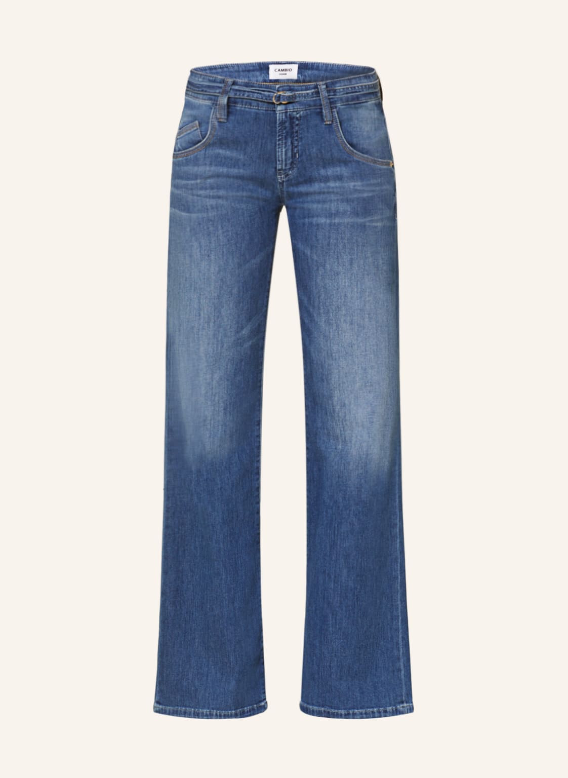 Image of Cambio Straight Jeans Tess blau