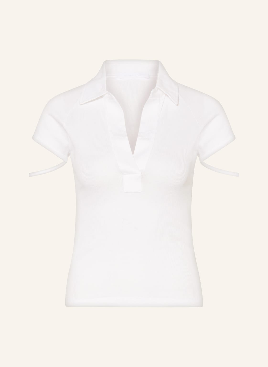 Image of Helmut Lang Jersey-Poloshirt weiss