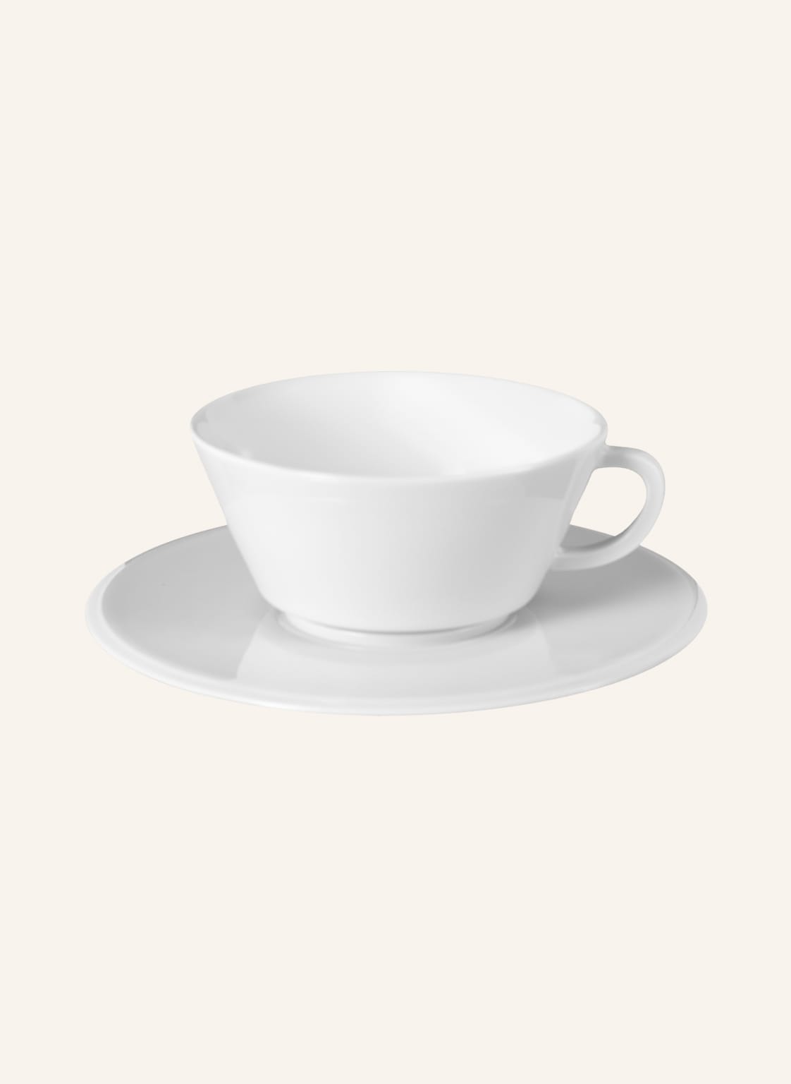 Image of Meissen Porzellan-Manufaktur Kaffeetasse Vitruv Mit Untertasse weiss