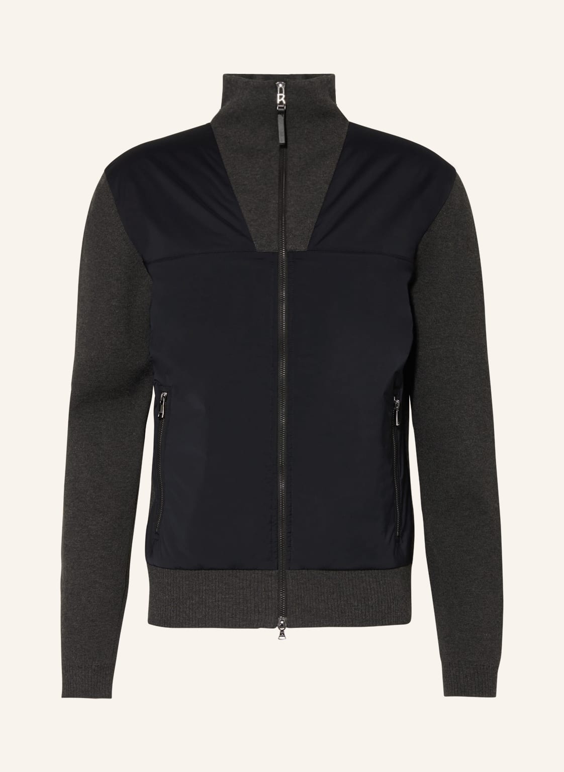 Image of Bogner Strickjacke Im Materialmix schwarz