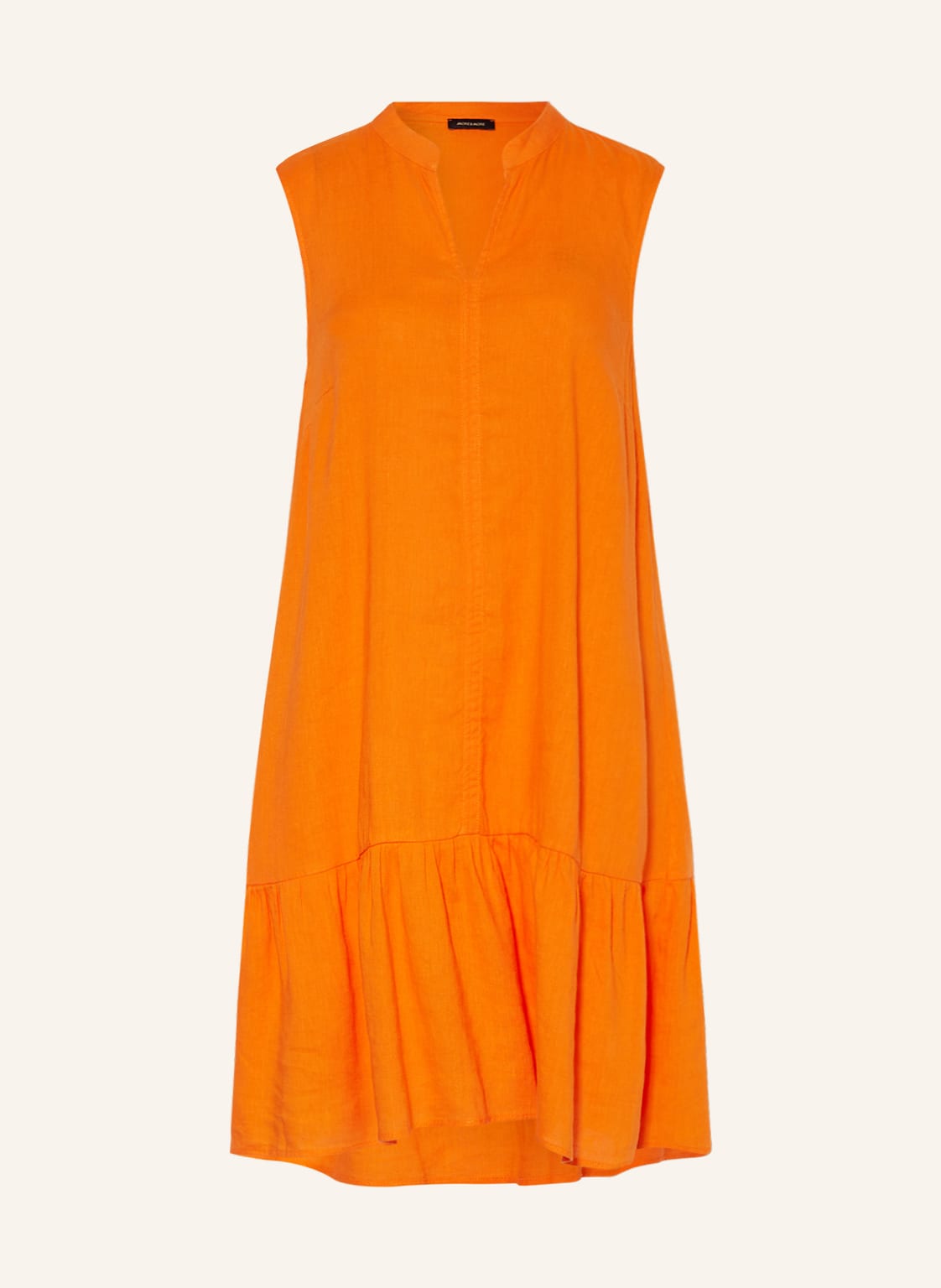 Image of More & More Kleid Mit Leinen orange