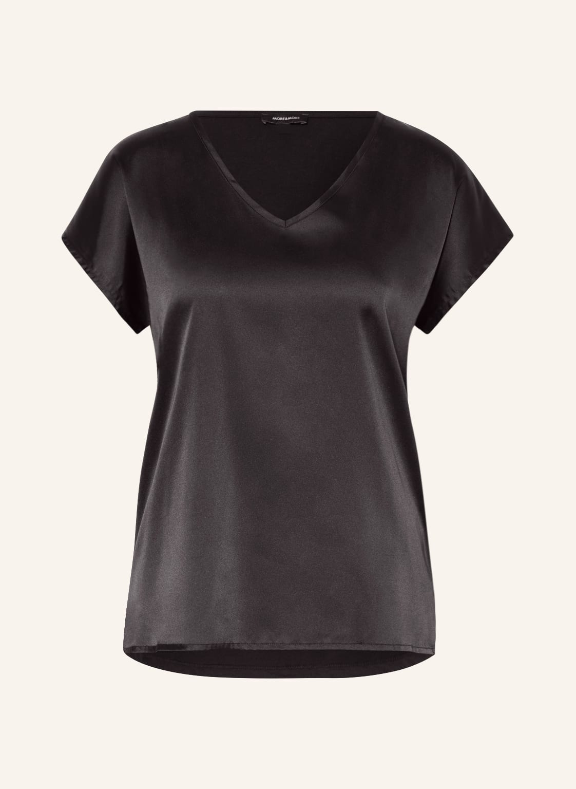 Image of More & More Blusenshirt Im Materialmix schwarz