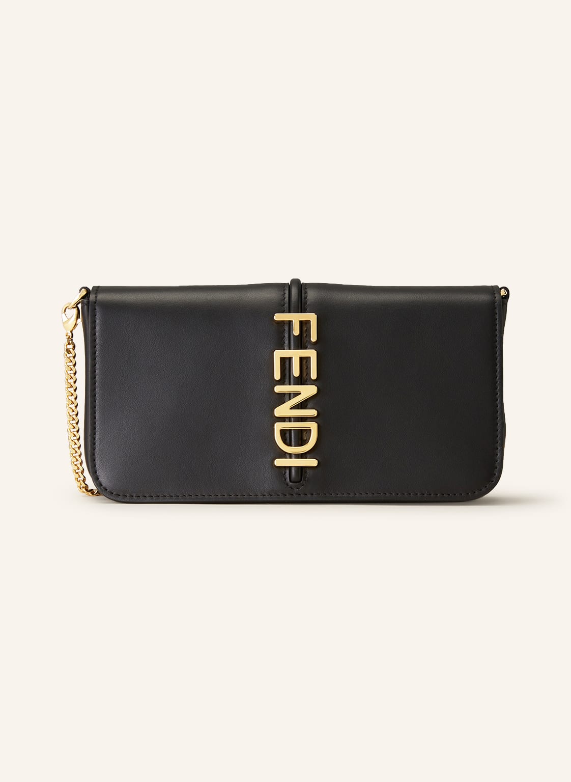 Image of Fendi Geldbörse Fendigraphy Zum Umhängen Mit Pouch schwarz