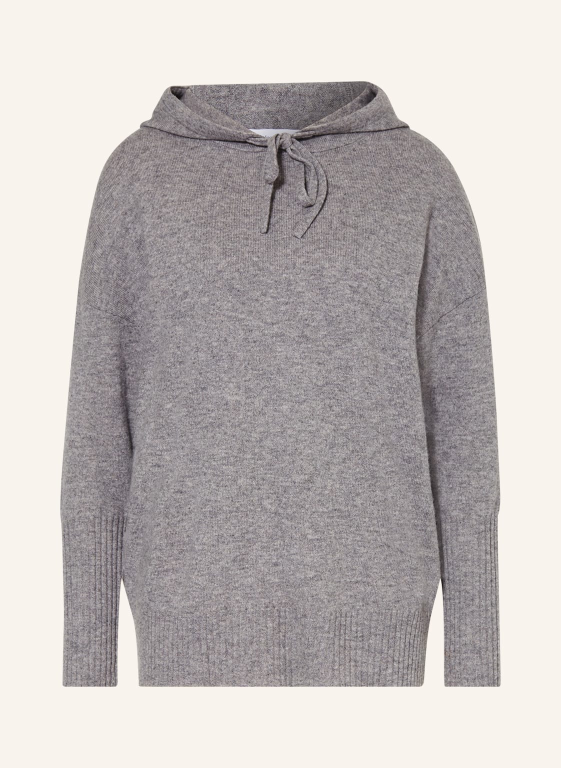 Image of Darling Harbour Strick-Hoodie Mit Cashmere grau