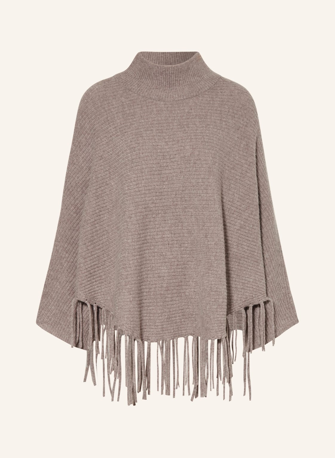 Image of Darling Harbour Poncho Mit Cashmere braun