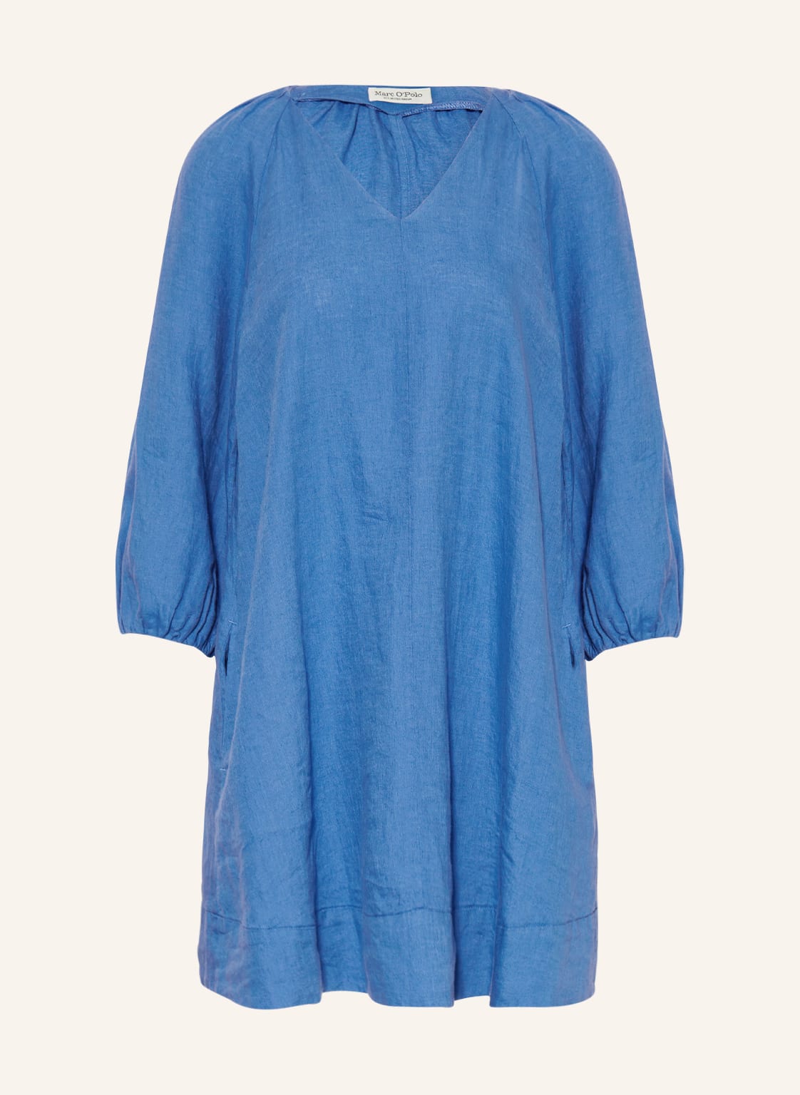 Image of Marc O'polo Leinenkleid Mit 3/4-Arm blau