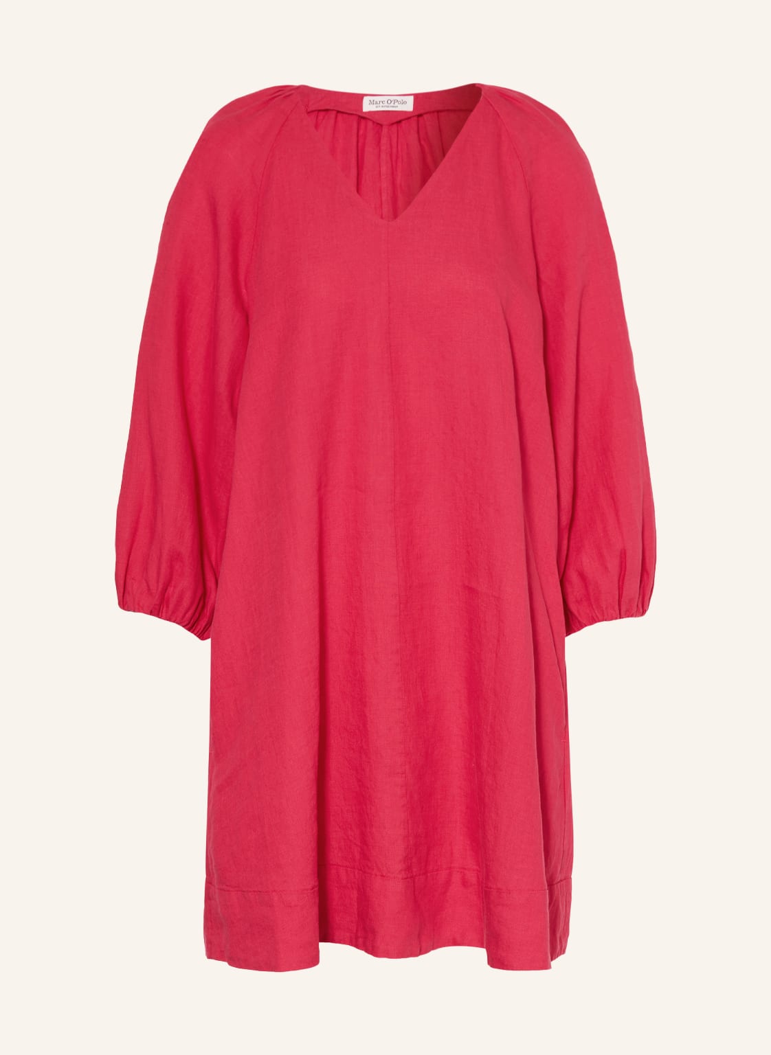Image of Marc O'polo Leinenkleid Mit 3/4-Arm pink
