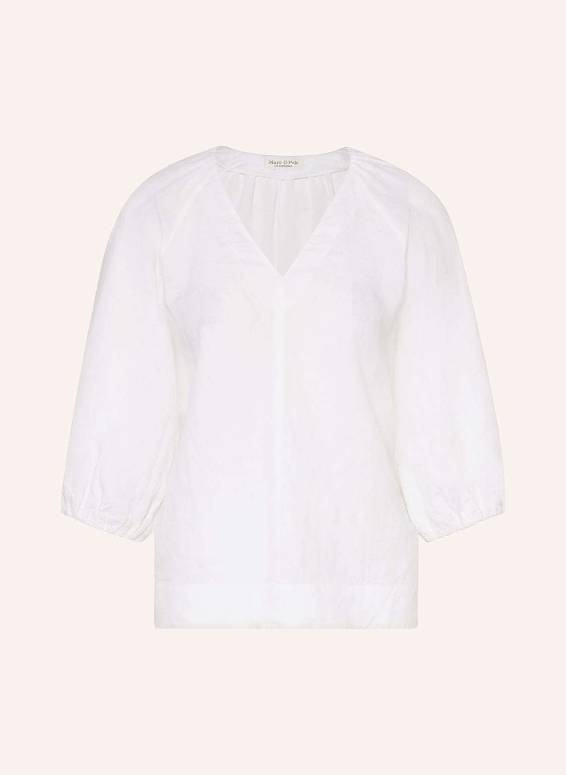 Image of Marc O'polo Blusenshirt Im Materialmix Mit 3/4-Arm weiss