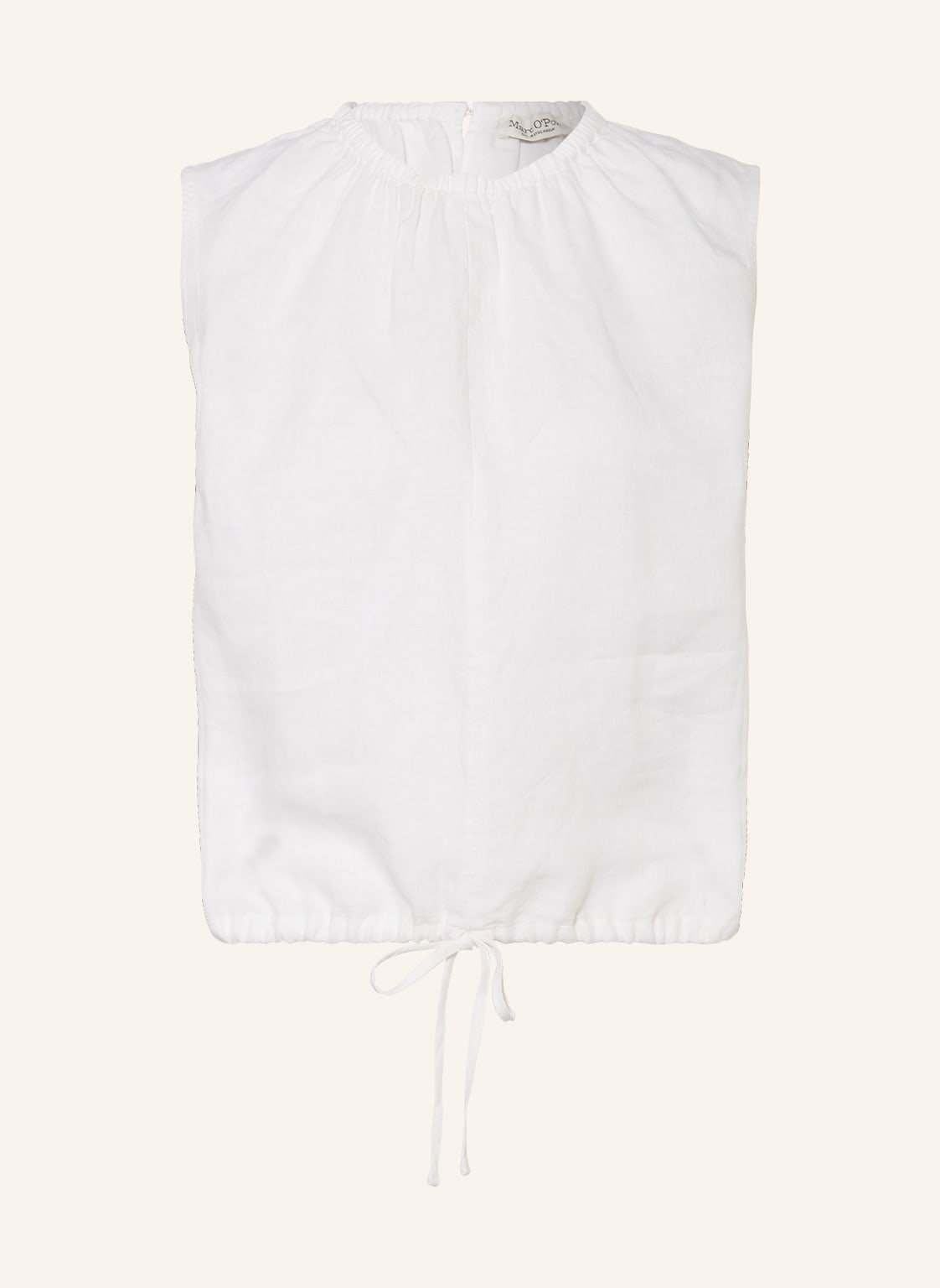 Image of Marc O'polo Blusentop Aus Leinen weiss