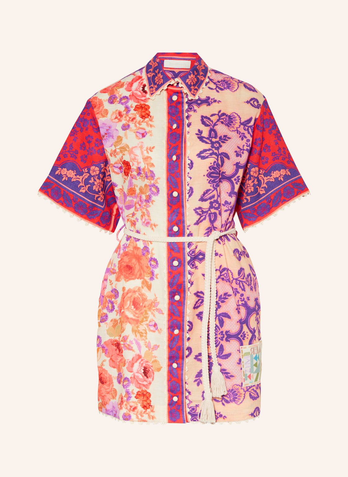 Image of Zimmermann Strandkleid Raie rot