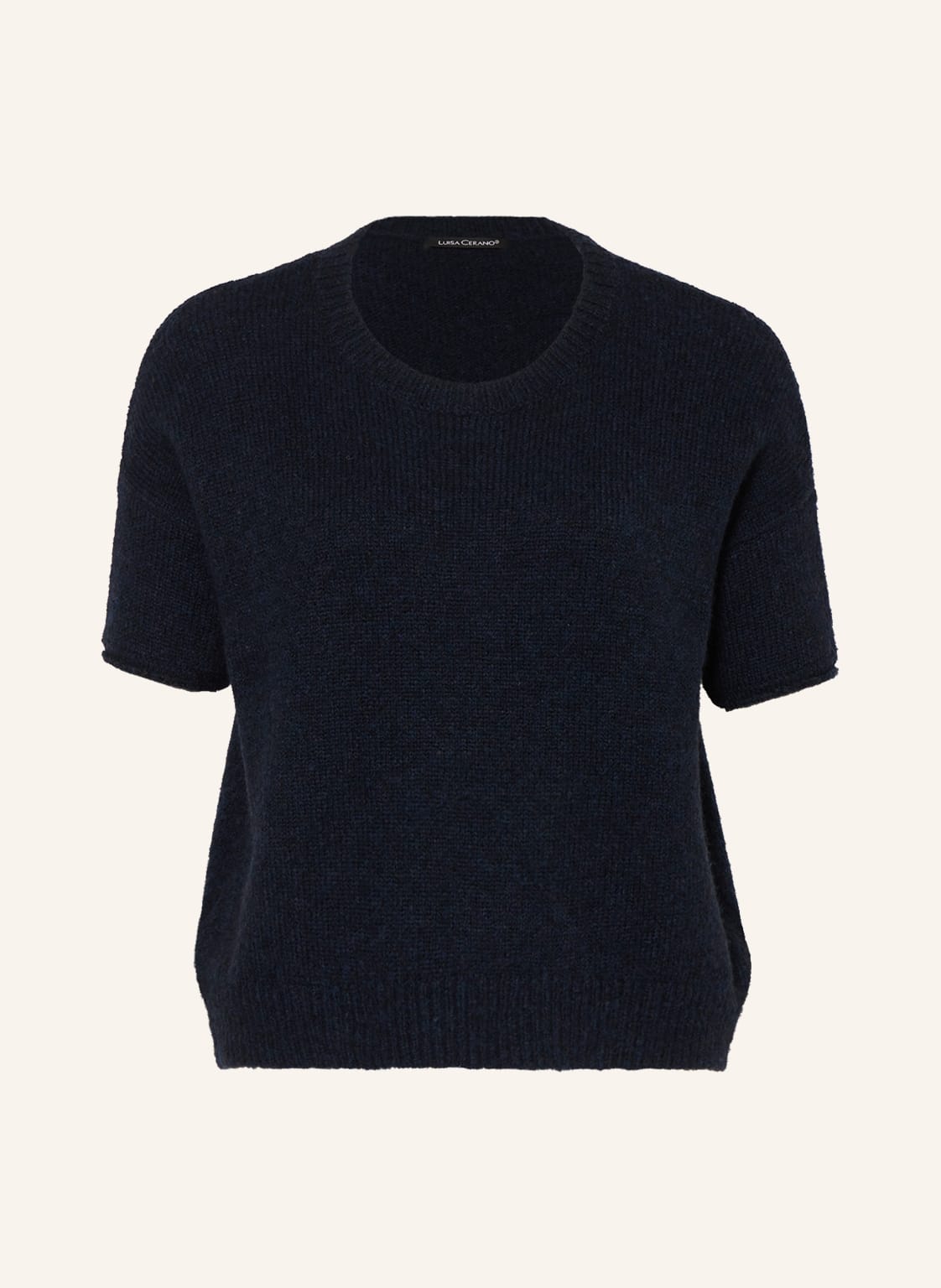 Image of Luisa Cerano Strickshirt Mit Alpaka blau