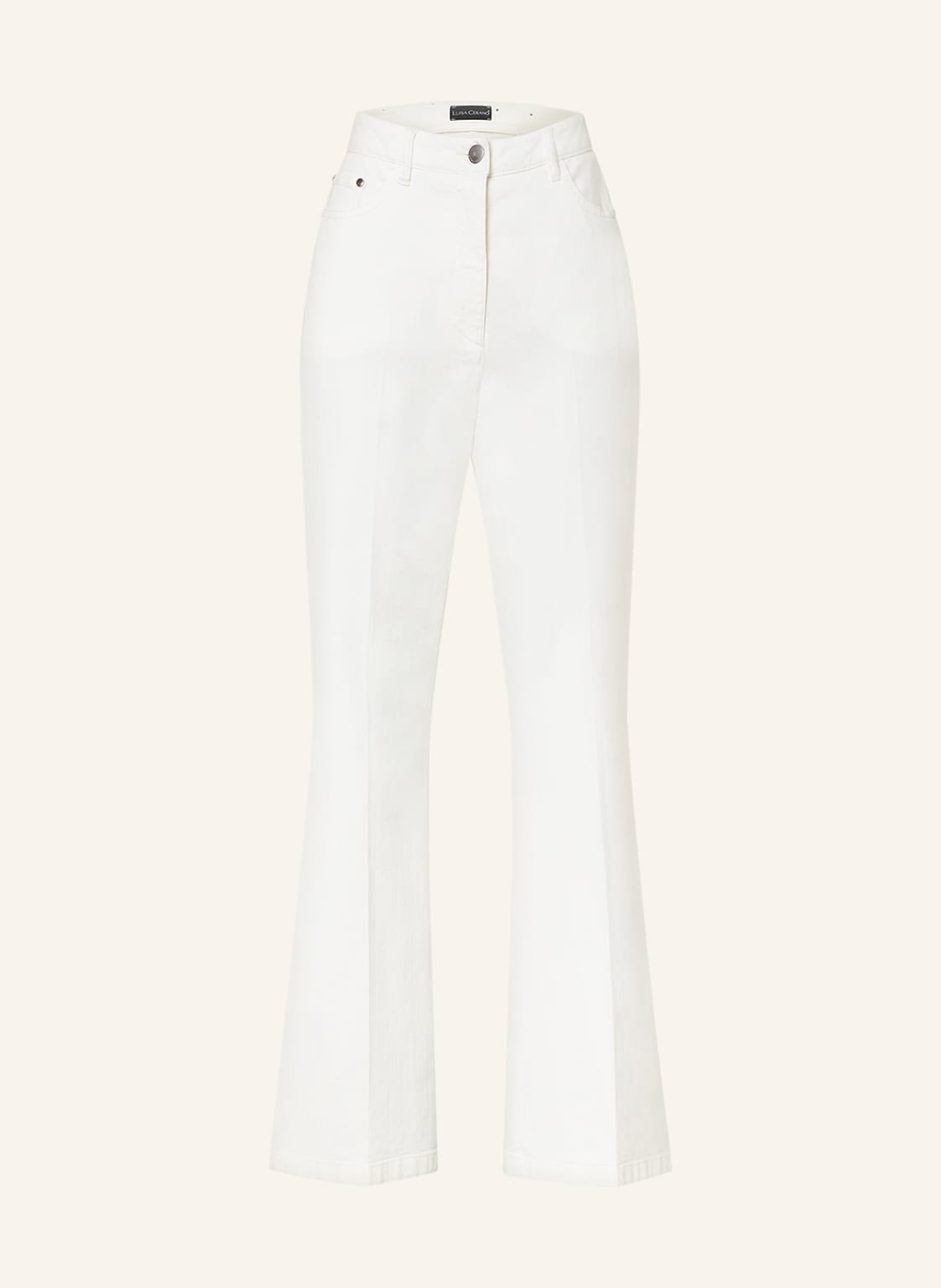 Image of Luisa Cerano Flared Jeans weiss
