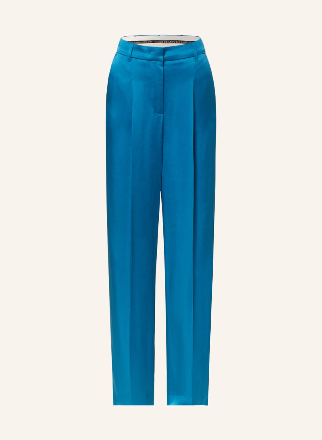 Image of Luisa Cerano Marlenehose Aus Satin blau