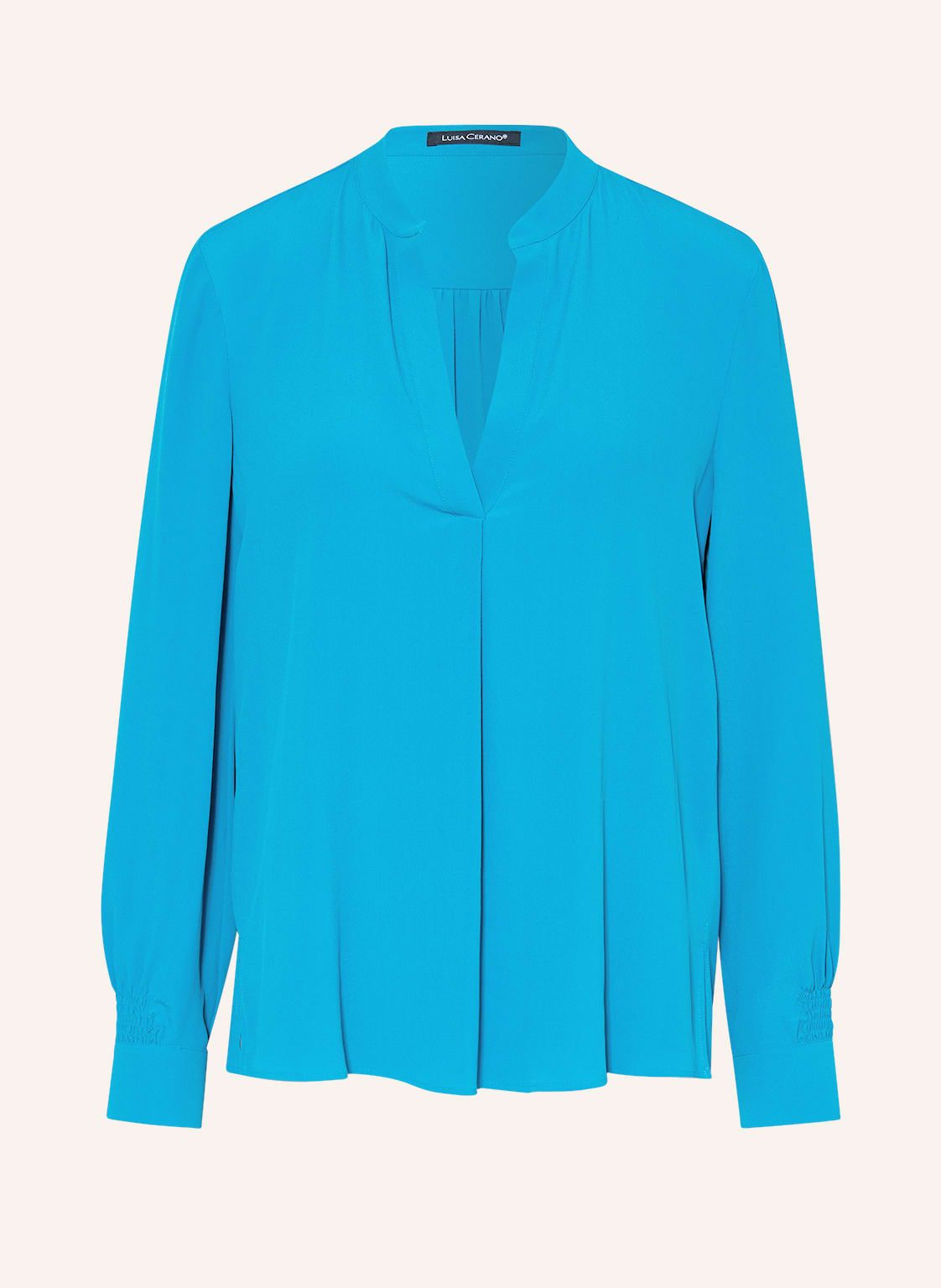 Image of Luisa Cerano Blusenshirt Mit Seide blau