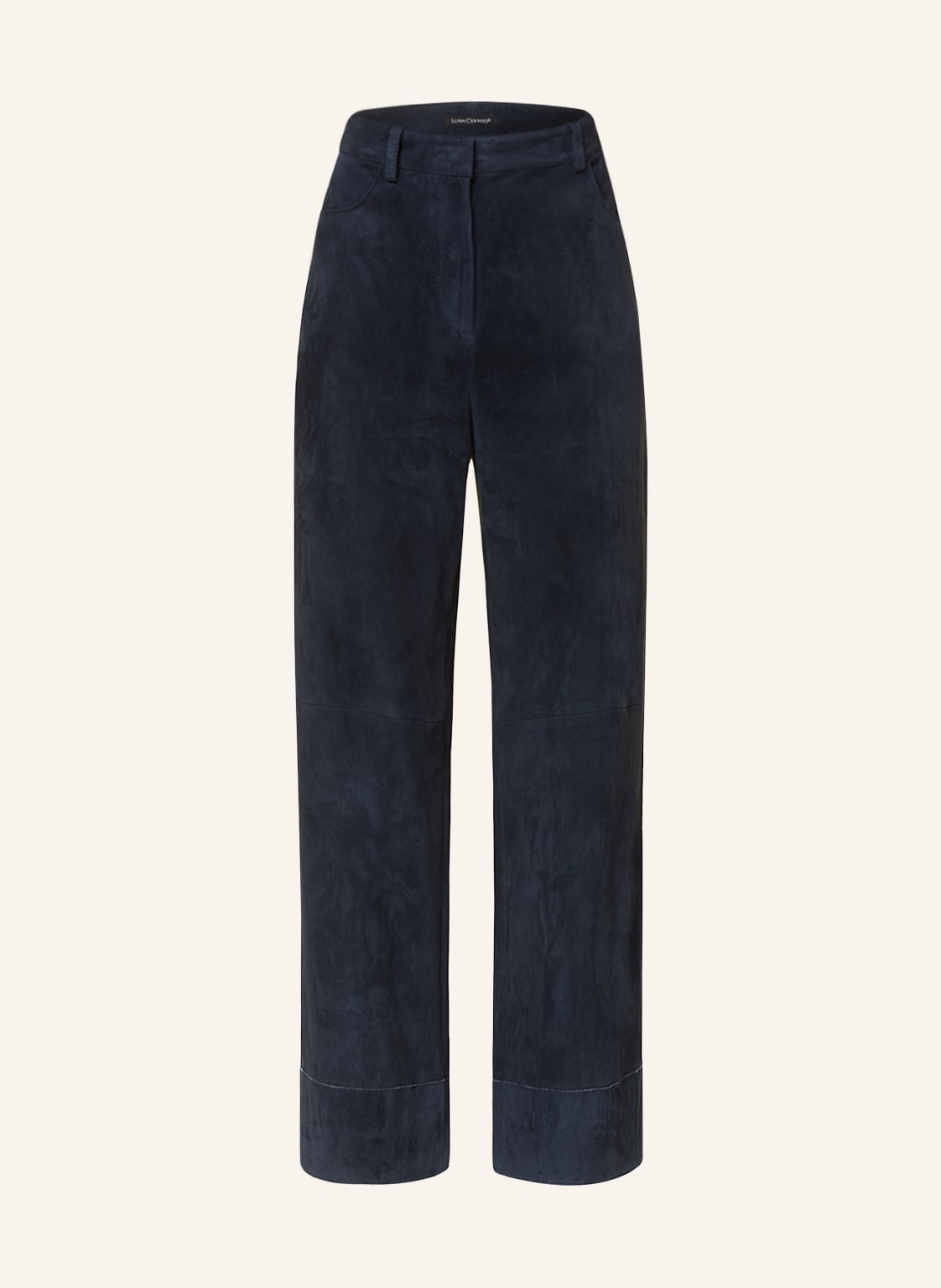 Image of Luisa Cerano Marlenehose Aus Leder blau