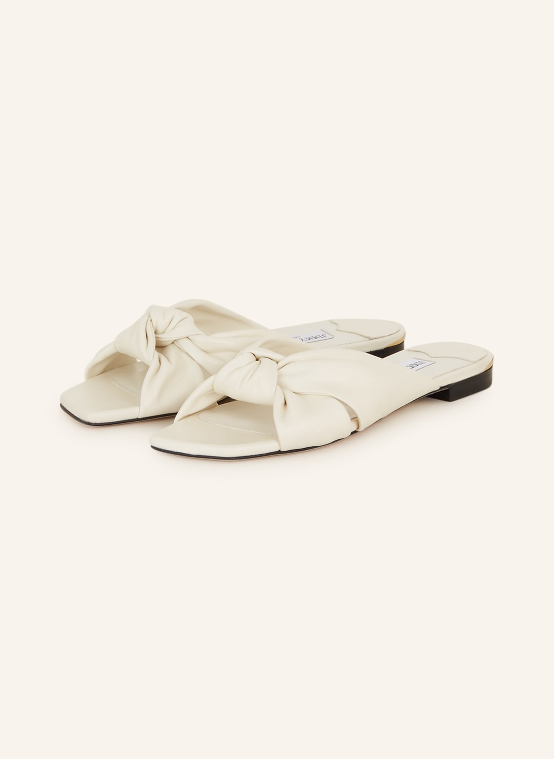 Image of Jimmy Choo Pantoletten Avenue Flat weiss