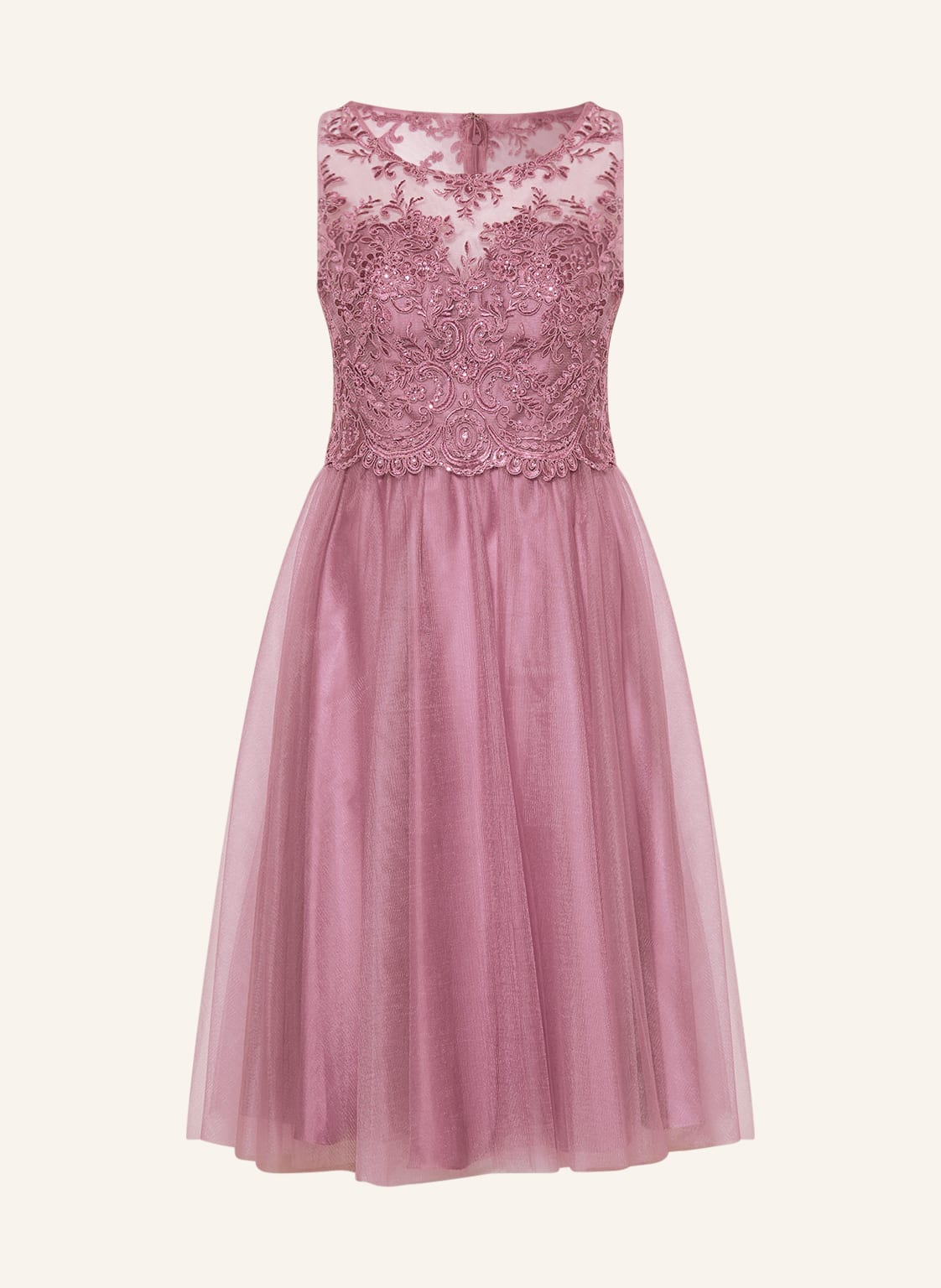 Image of Laona Cocktailkleid Mit Spitze Und Pailletten rosa