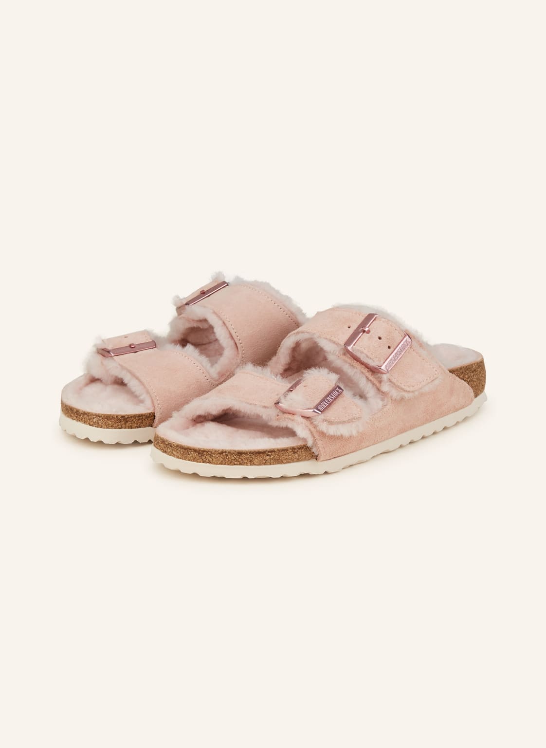 Image of Birkenstock Pantoletten Arizona Shearling rosa