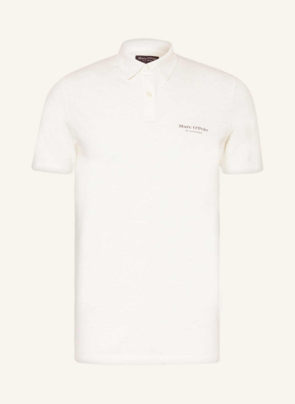 Image of Marc O'polo Jersey-Poloshirt Shaped Fit weiss