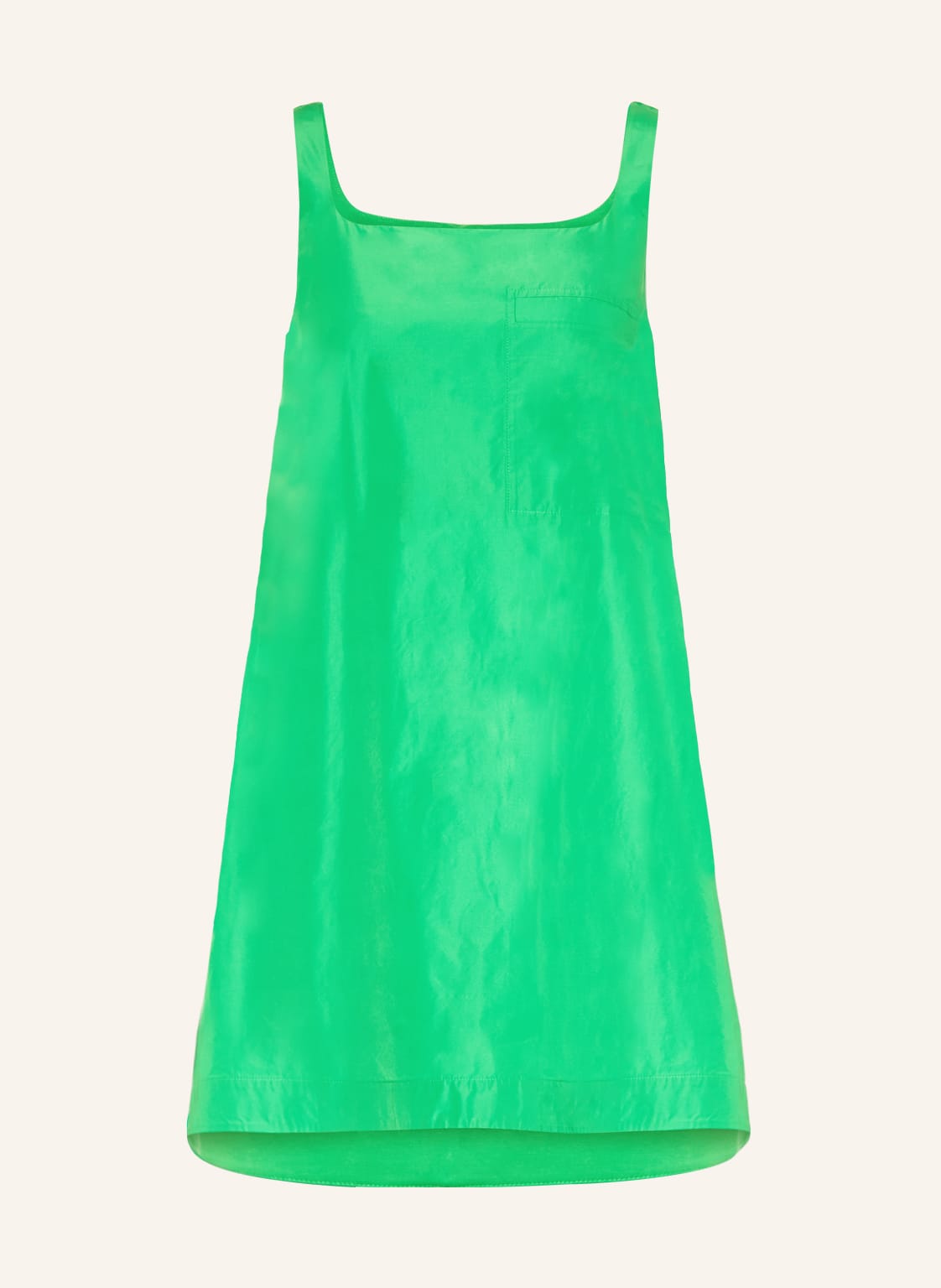 Image of Cos Kleid Im Materialmix gruen