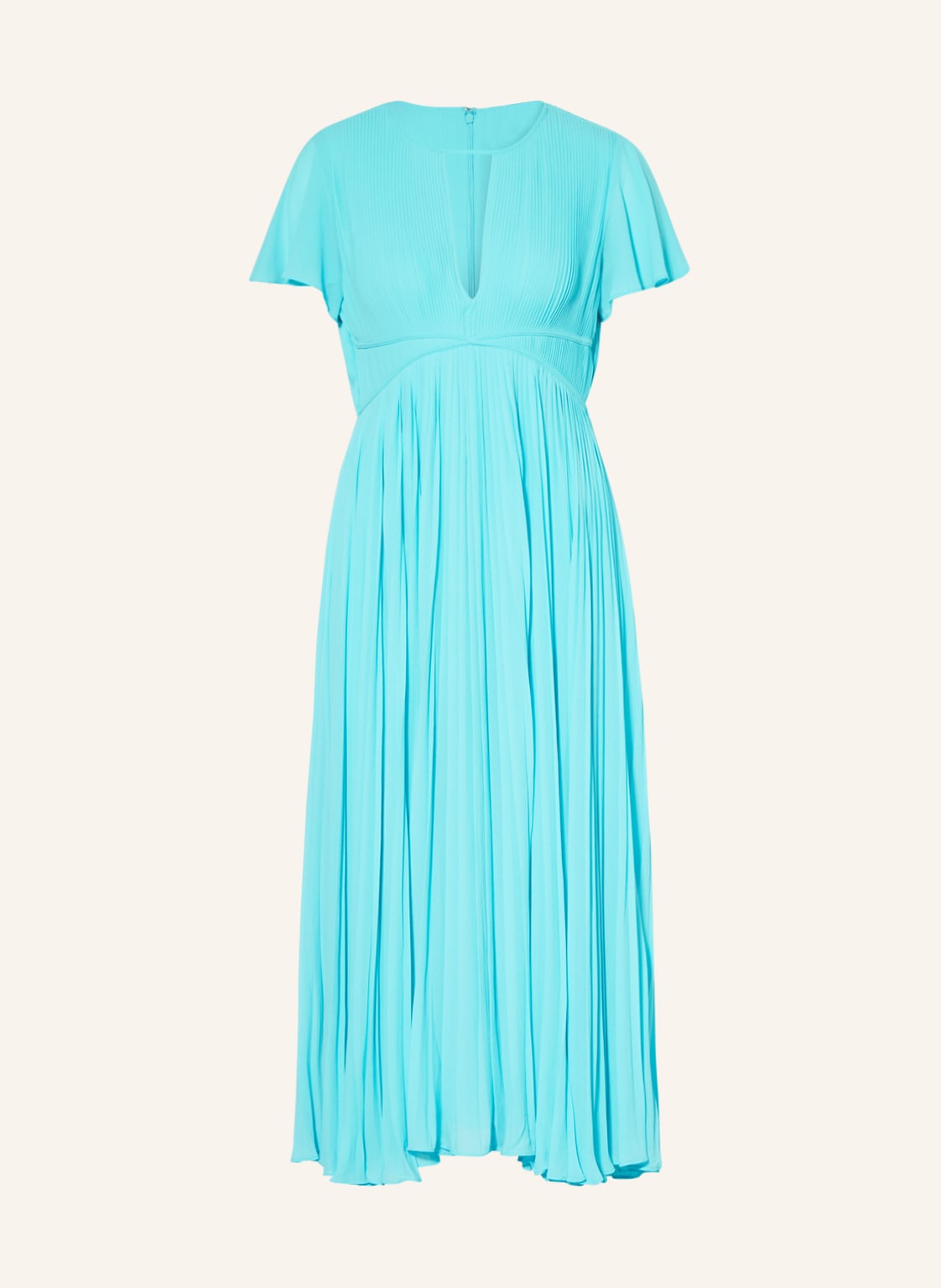 Image of Michael Kors Plisseekleid blau