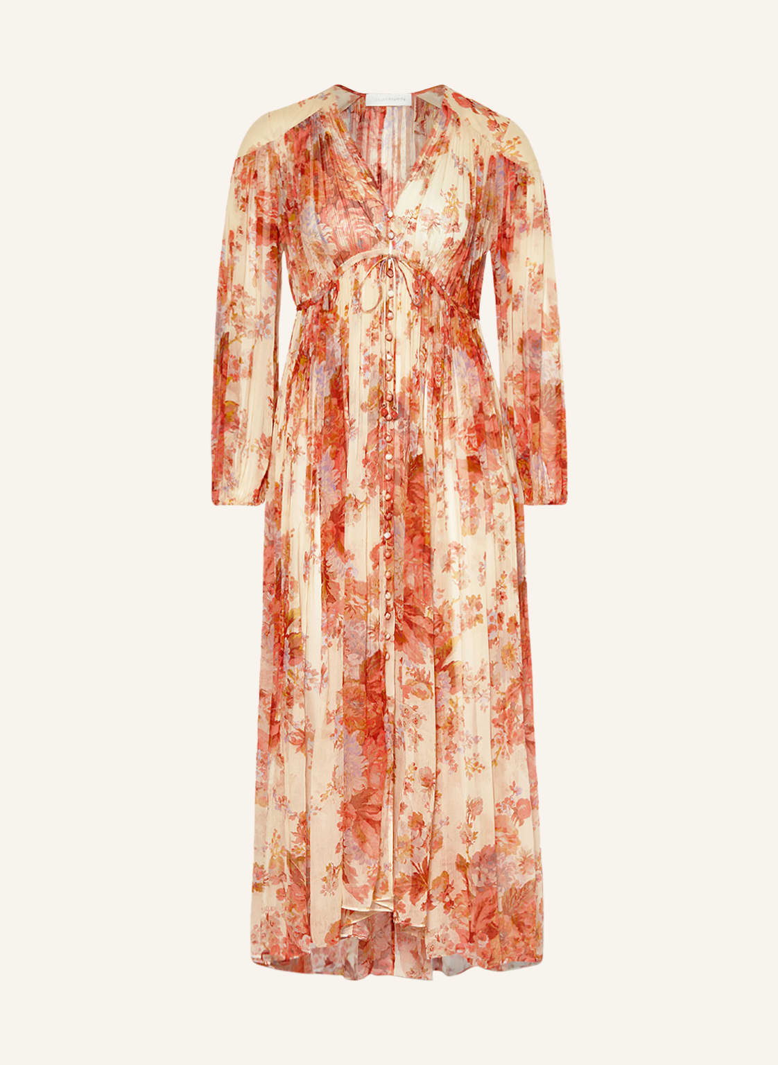 Image of Zimmermann Seidenkleid Devi rot