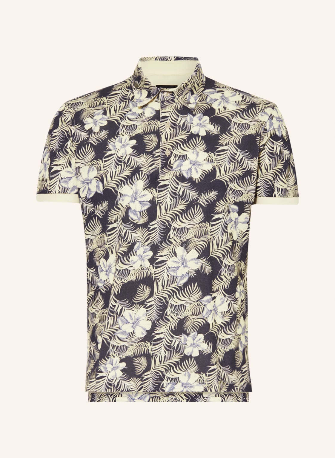 Image of Sand Copenhagen Piqué-Poloshirt Denton blau