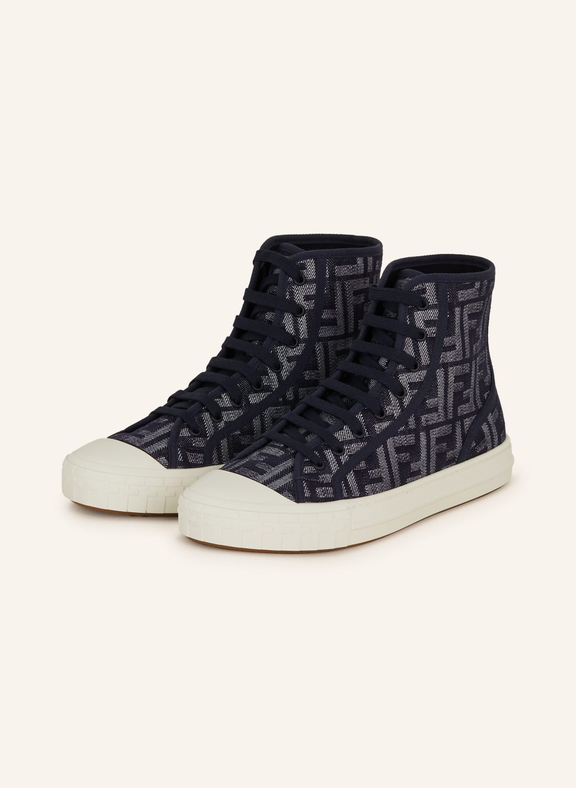 Image of Fendi Hightop-Sneaker Domino blau