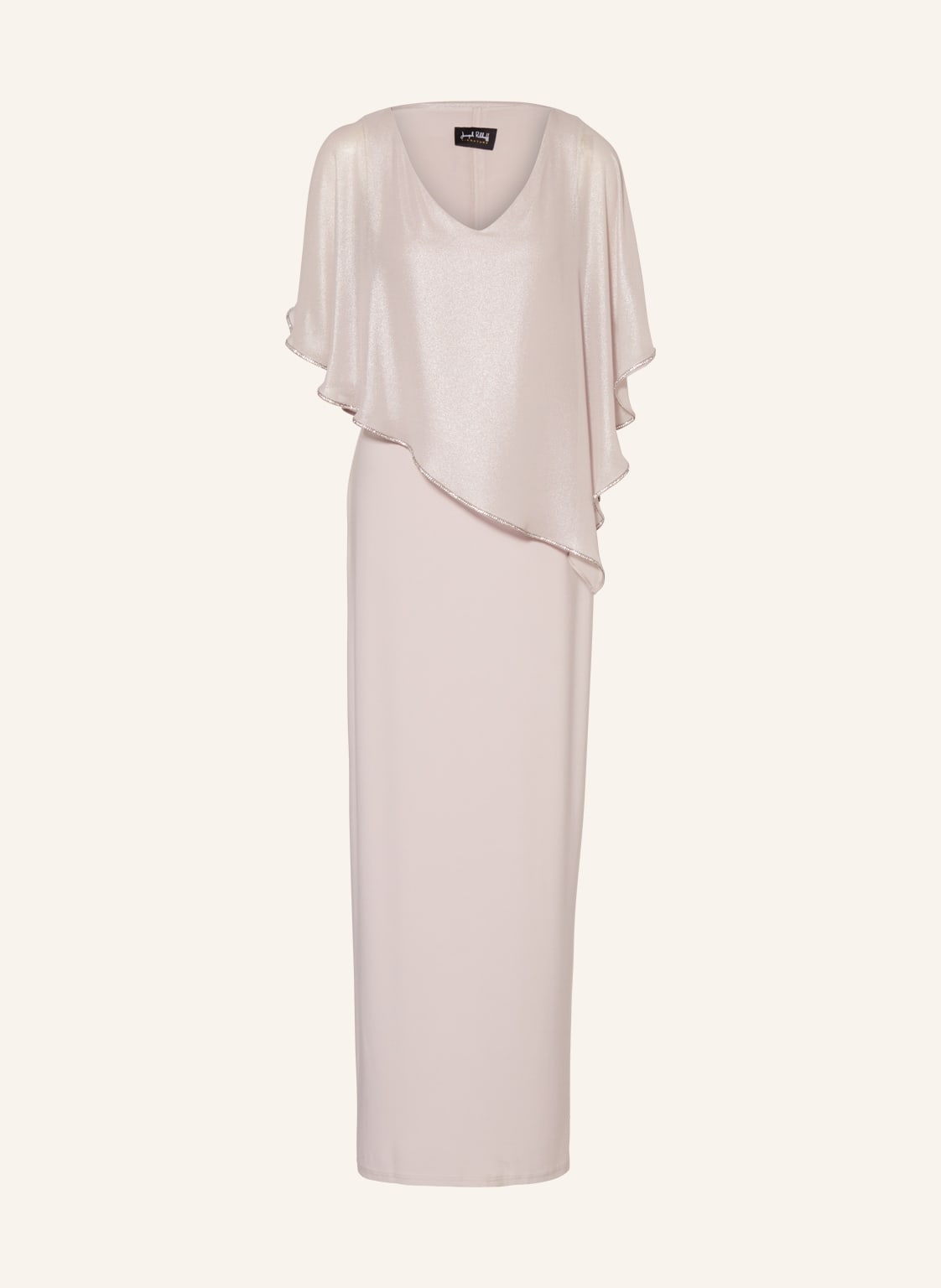 Image of Joseph Ribkoff Signature Abendkleid Mit Schmucksteinen beige