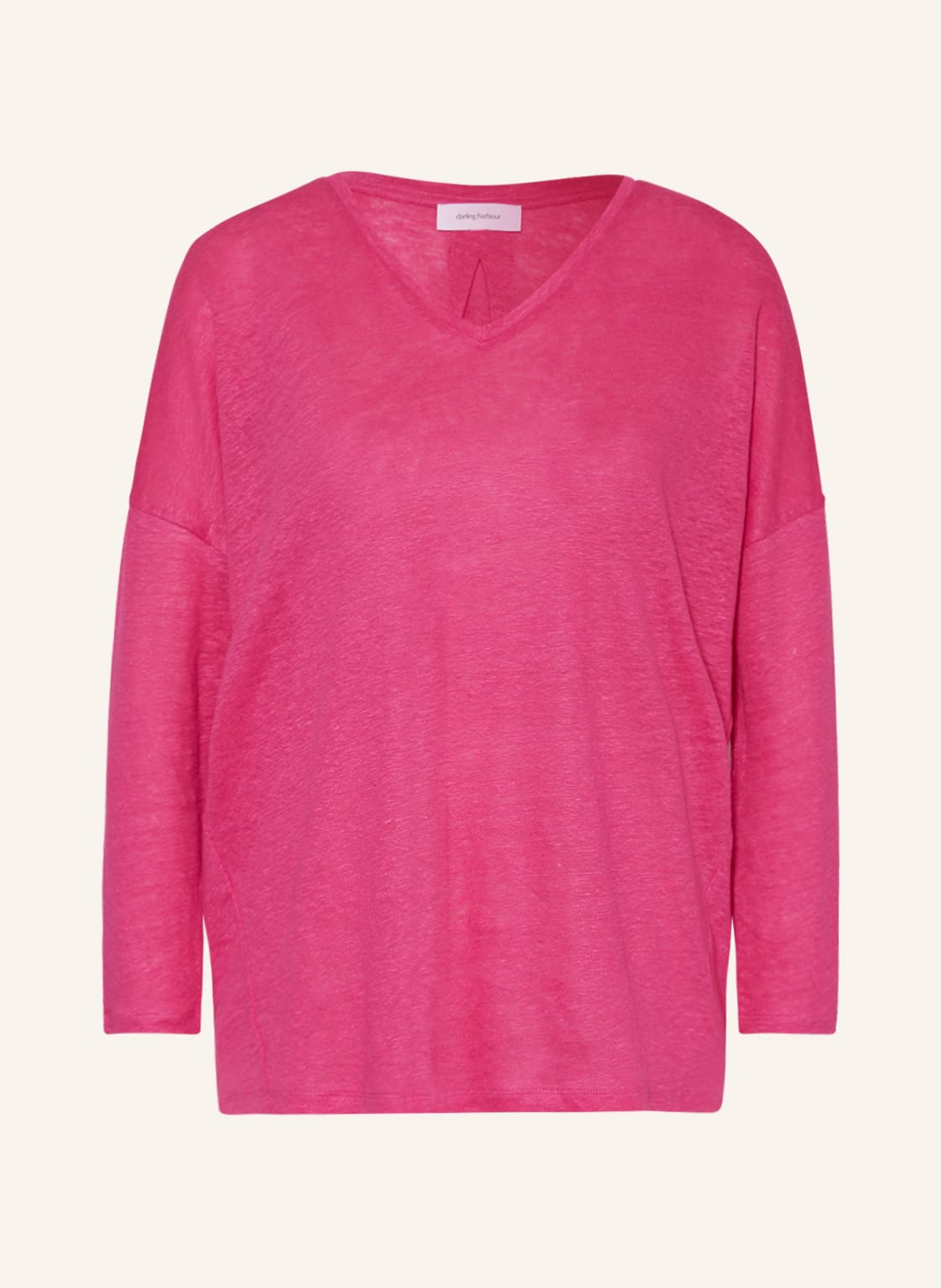 Image of Darling Harbour Leinenshirt Mit 3/4-Arm pink
