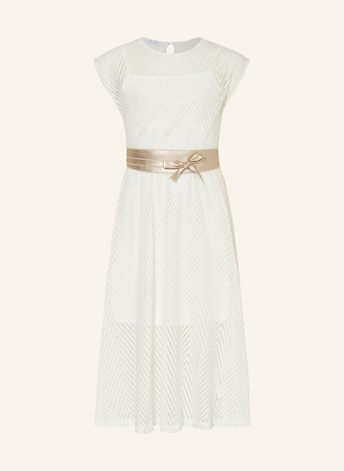 Image of Elsy Jerseykleid Teresa weiss