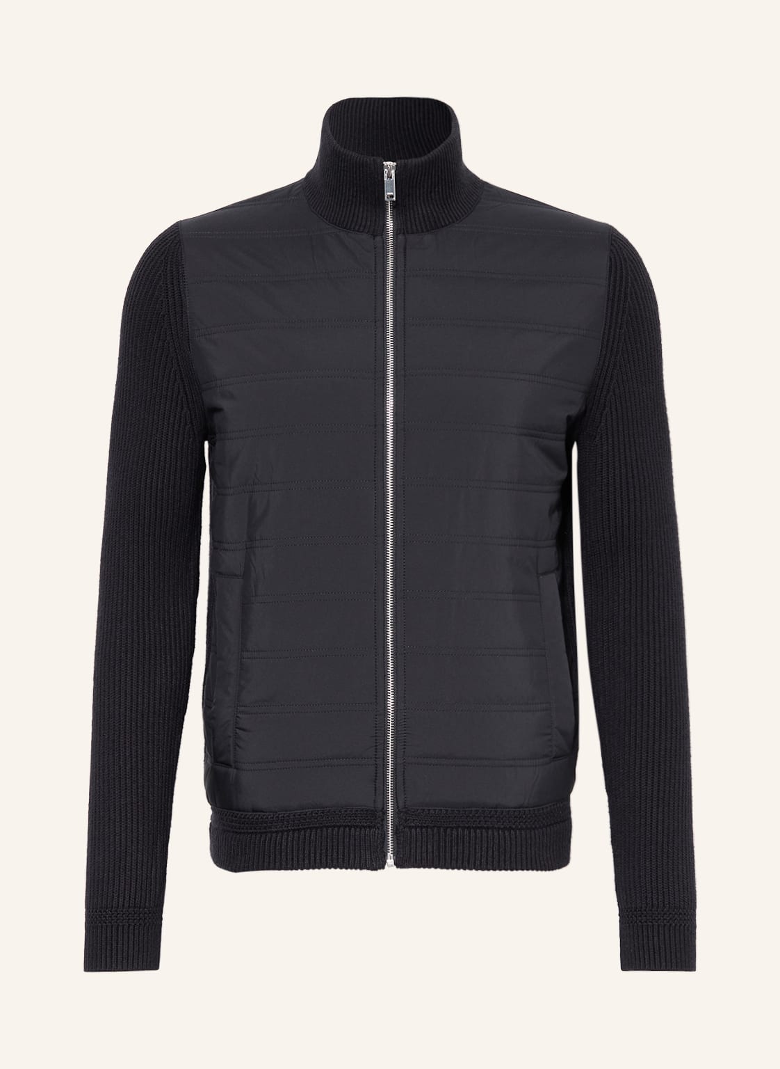 Image of Reiss Jacke Trainer Im Materialmix blau