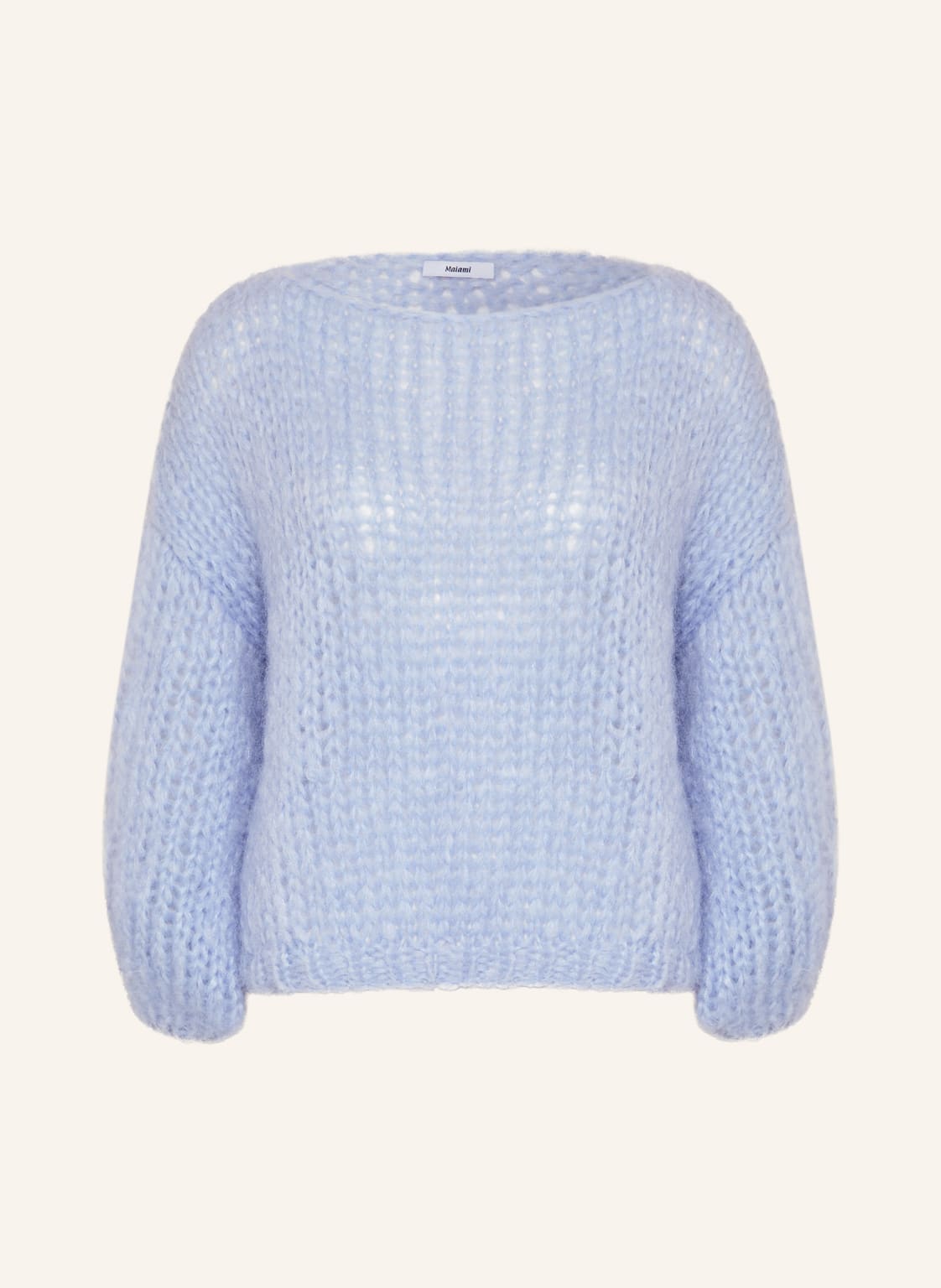 Image of Maiami Oversized-Pullover Aus Mohair blau