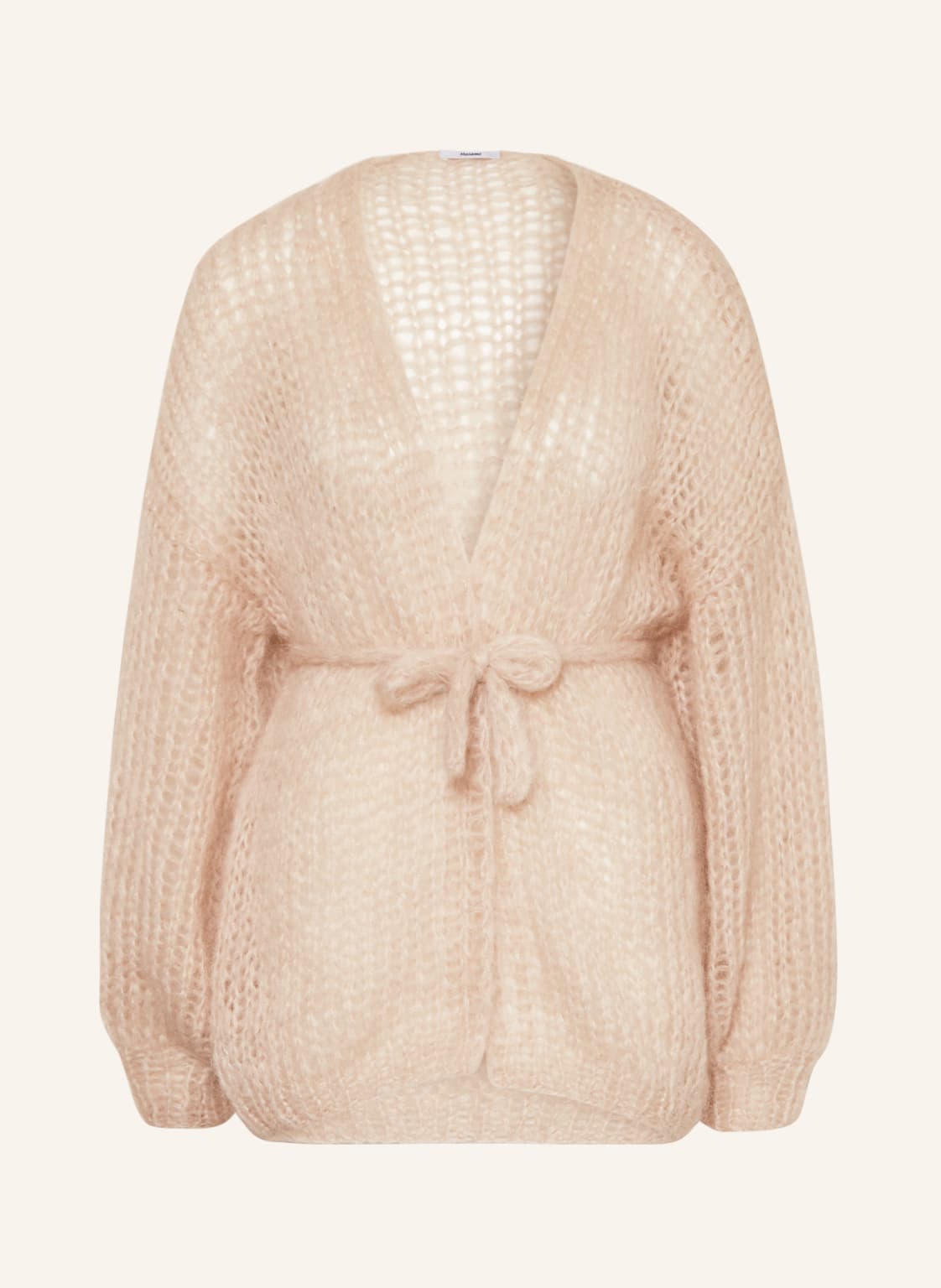 Image of Maiami Oversized-Strickhülle Aus Mohair weiss