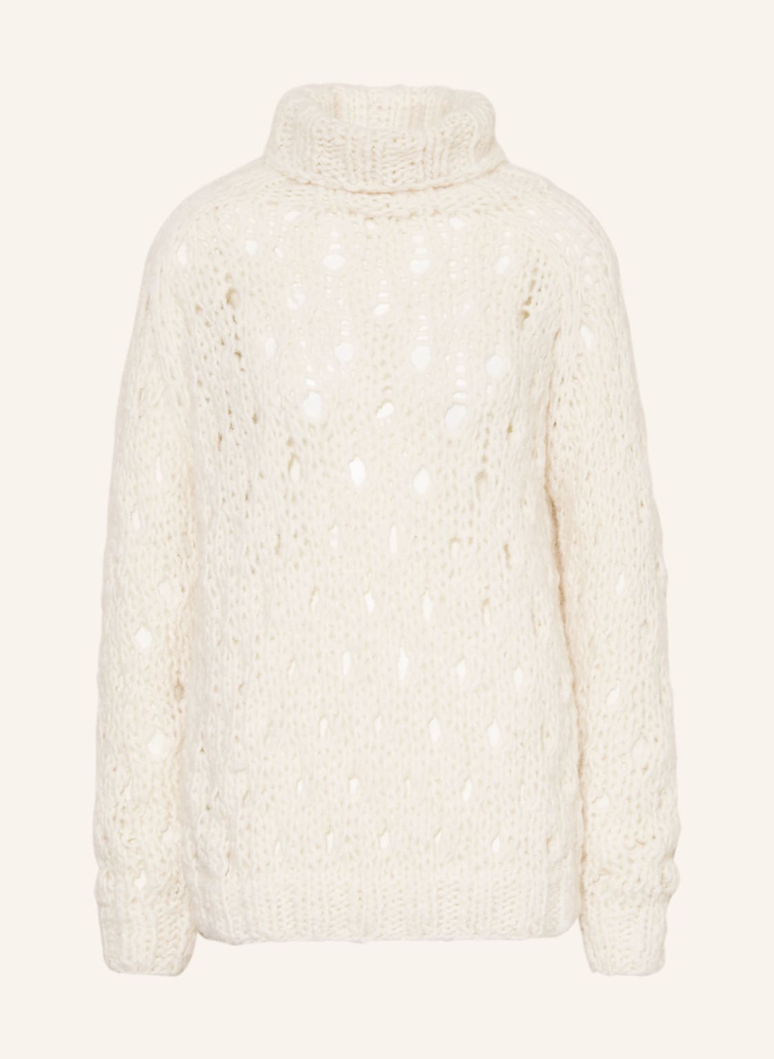 Image of Maiami Rollkragenpullover Aus Alpaka weiss