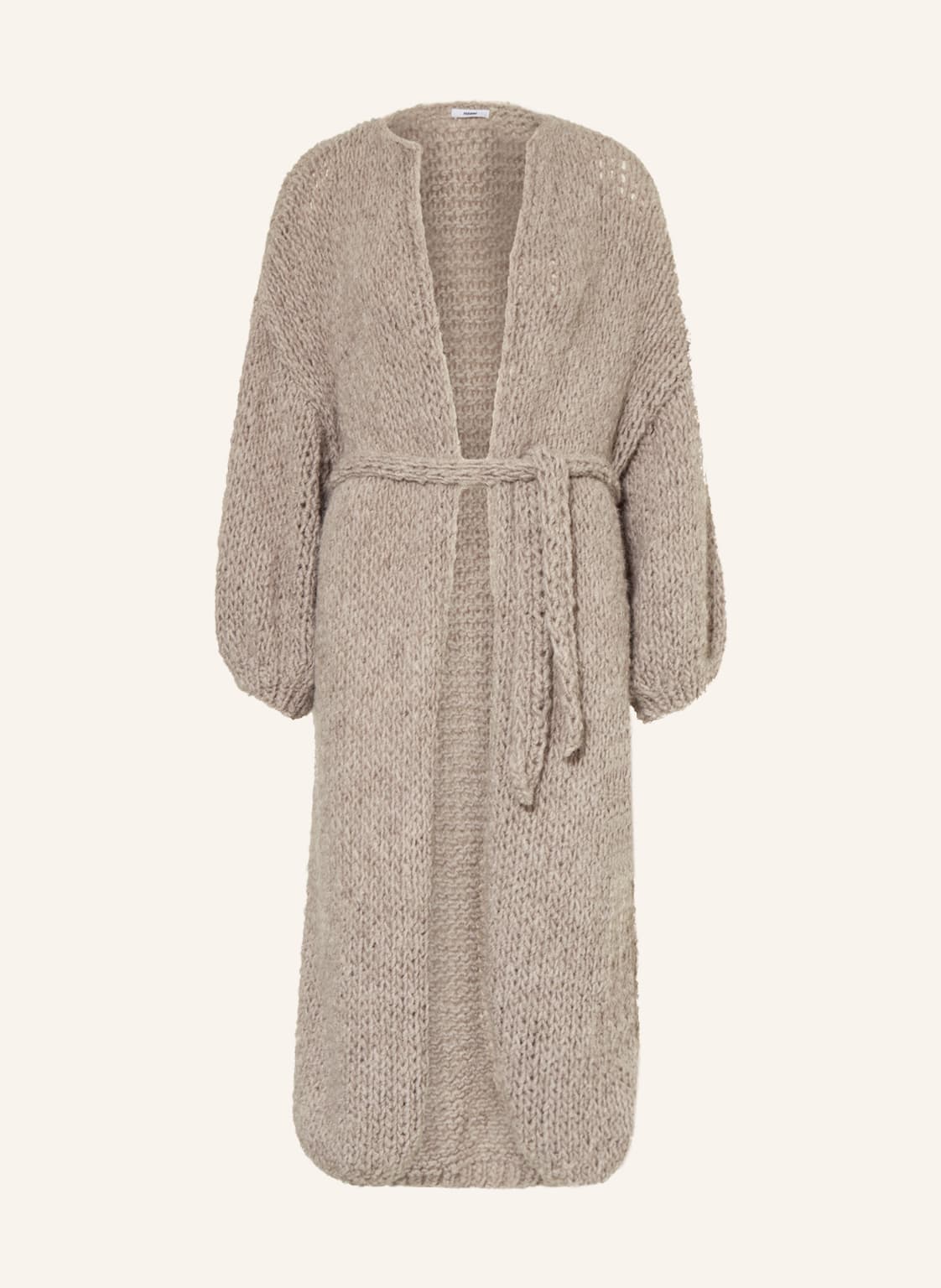 Image of Maiami Oversized-Strickhülle Aus Alpaka grau