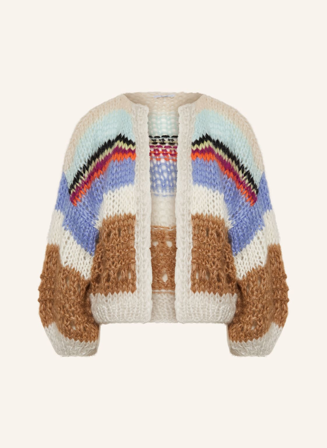 Image of Maiami Oversized-Strickhülle Mit Mohair beige