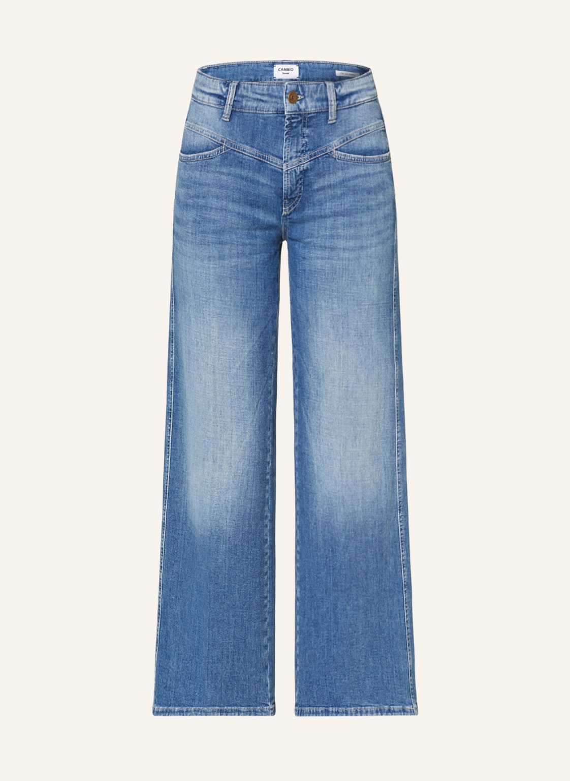 Image of Cambio Flared Jeans Aimee Seam blau