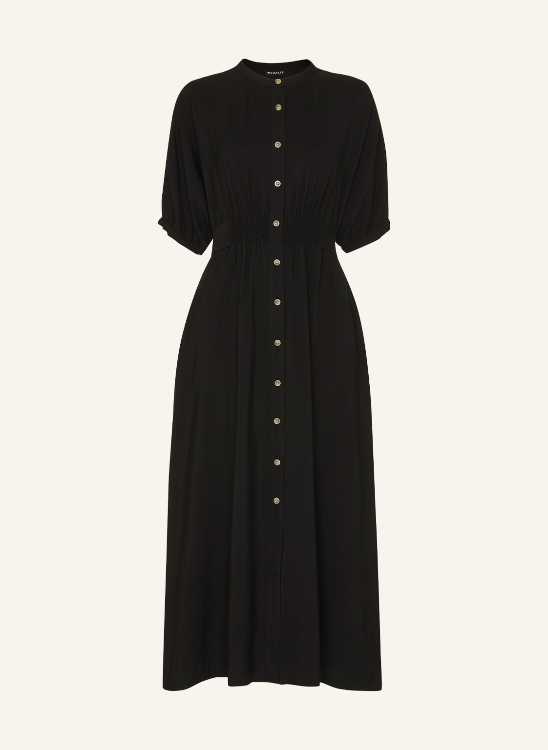 Image of Whistles Hemdblusenkleid Amber schwarz