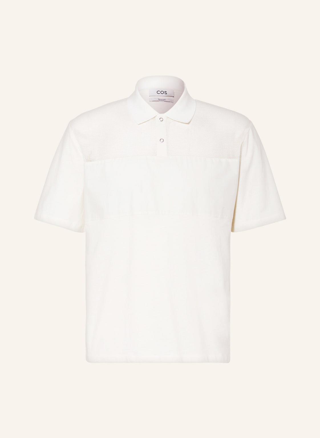 Image of Cos Jersey-Poloshirt Relaxed Fit weiss